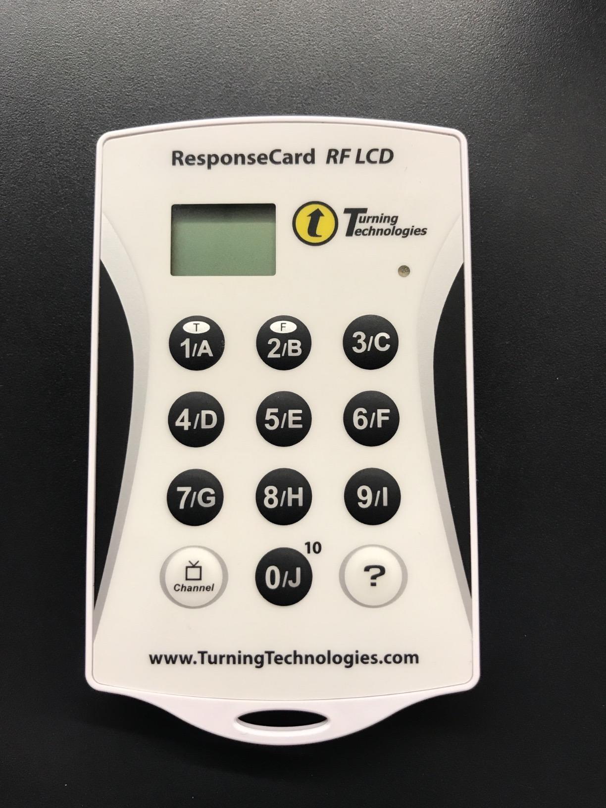 TURNING TECHNOLOGIES RCRF-03 200FT Range, Classroom AIDE, LCD, PROGRAMMABLE Channel, Response Card, RF customer photo 1