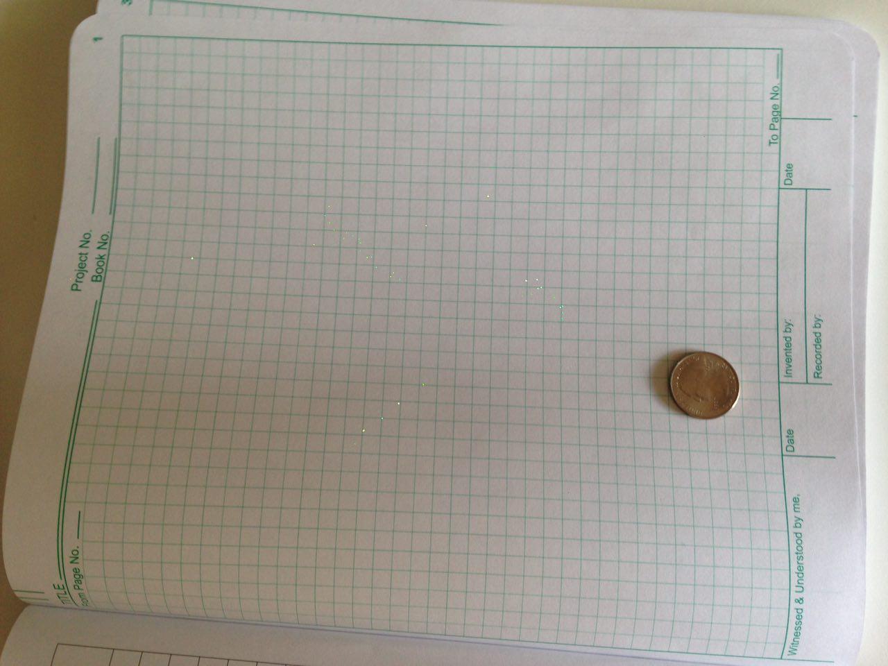 Flush Trimmed, Model #2001 Research Laboratory Notebook, 192 Pages, Smyth Sewn, 9.25 X 11.25, 4x4 Grid (Black Cover) customer photo 1