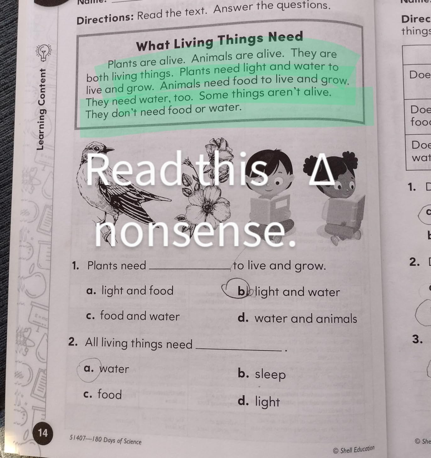 180 Days: Science for First Grade: Practice, Assess, Diagnose customer photo 1