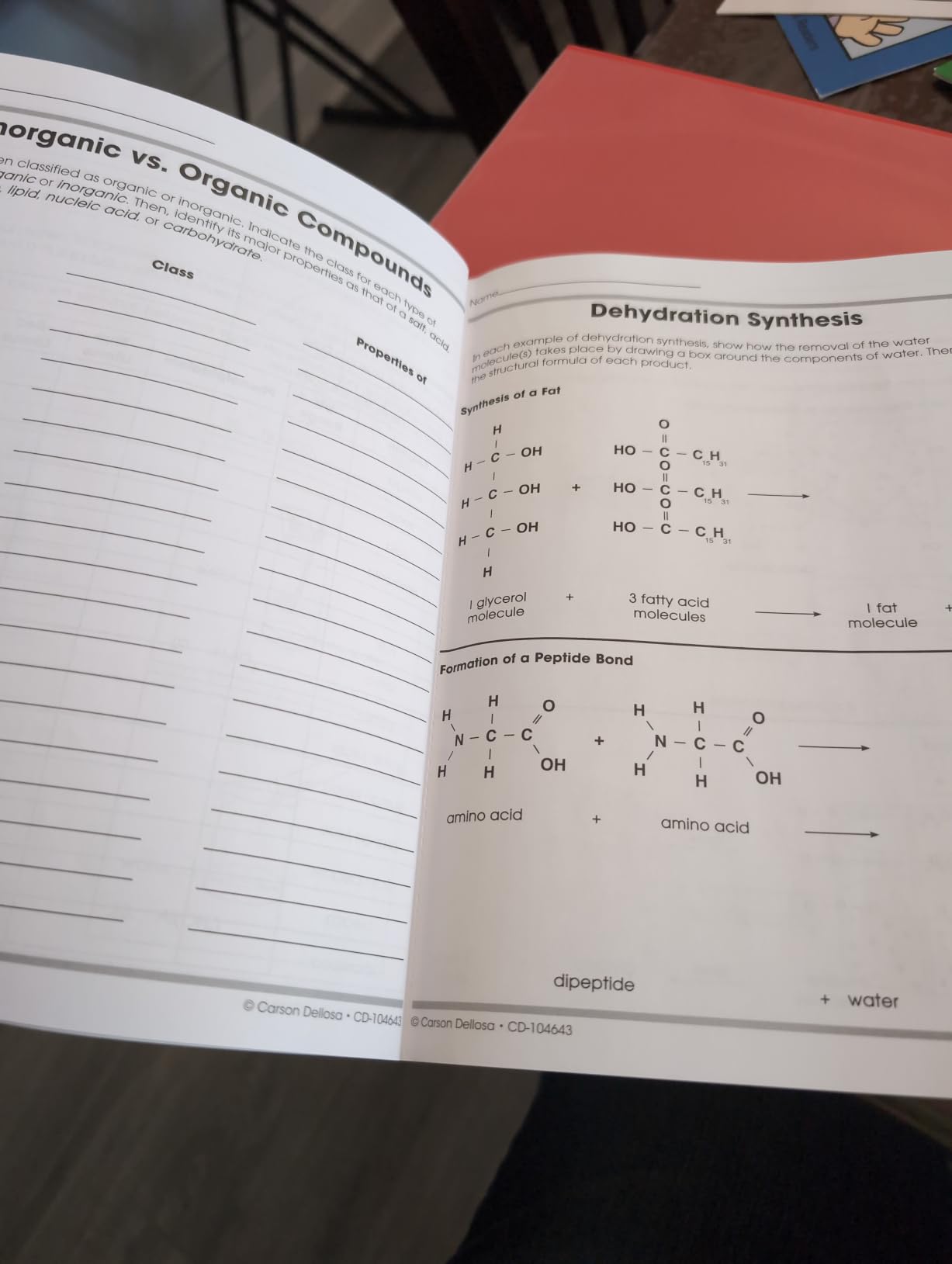 Carson Dellosa The 100 Series: Biology Workbook-Grades 6-12 Science, Matter, Atoms, Cells, Genetics, Elements, Bonds, Classroom or Homeschool Curriculum (128 pgs) customer photo 1