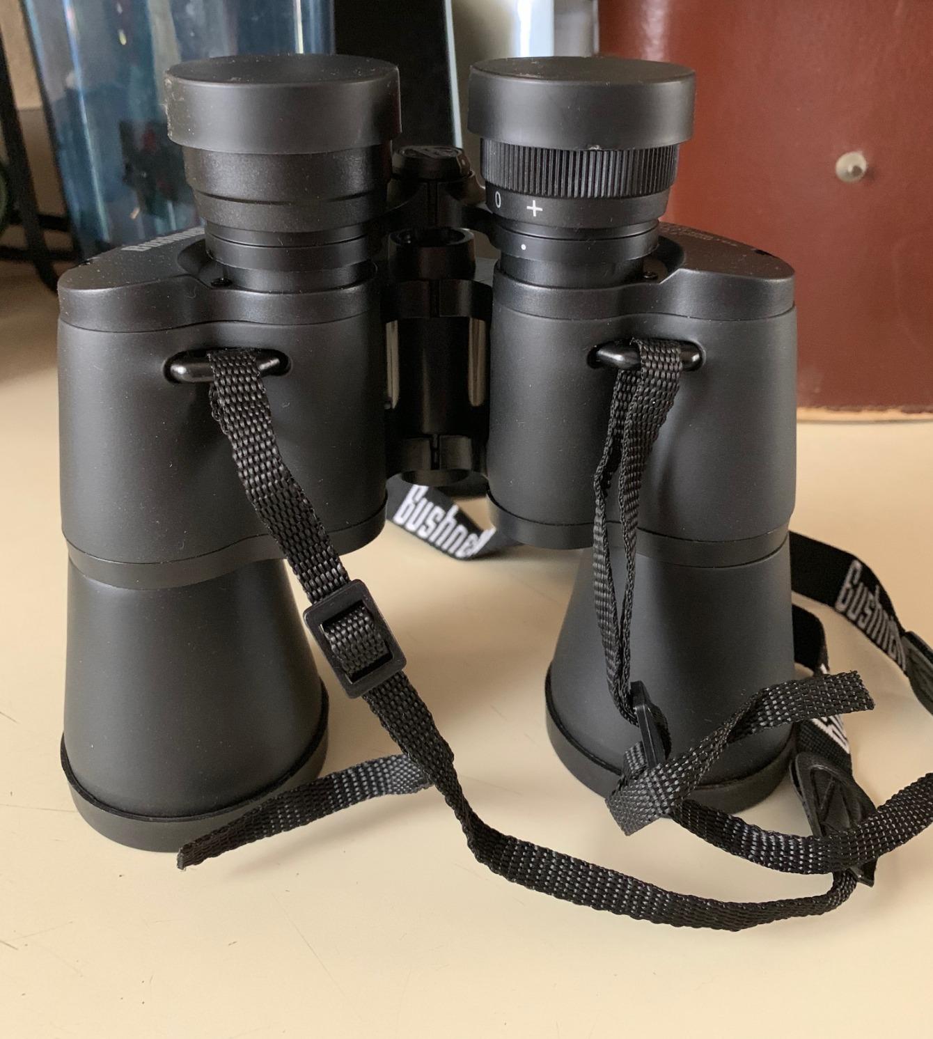 Bushnell Falcon 10x50 Wide-Angle Binoculars | Porro Prism, InstaFocus, BK7, Fold-Down Eyecups, Non-Slip Grip customer photo 1