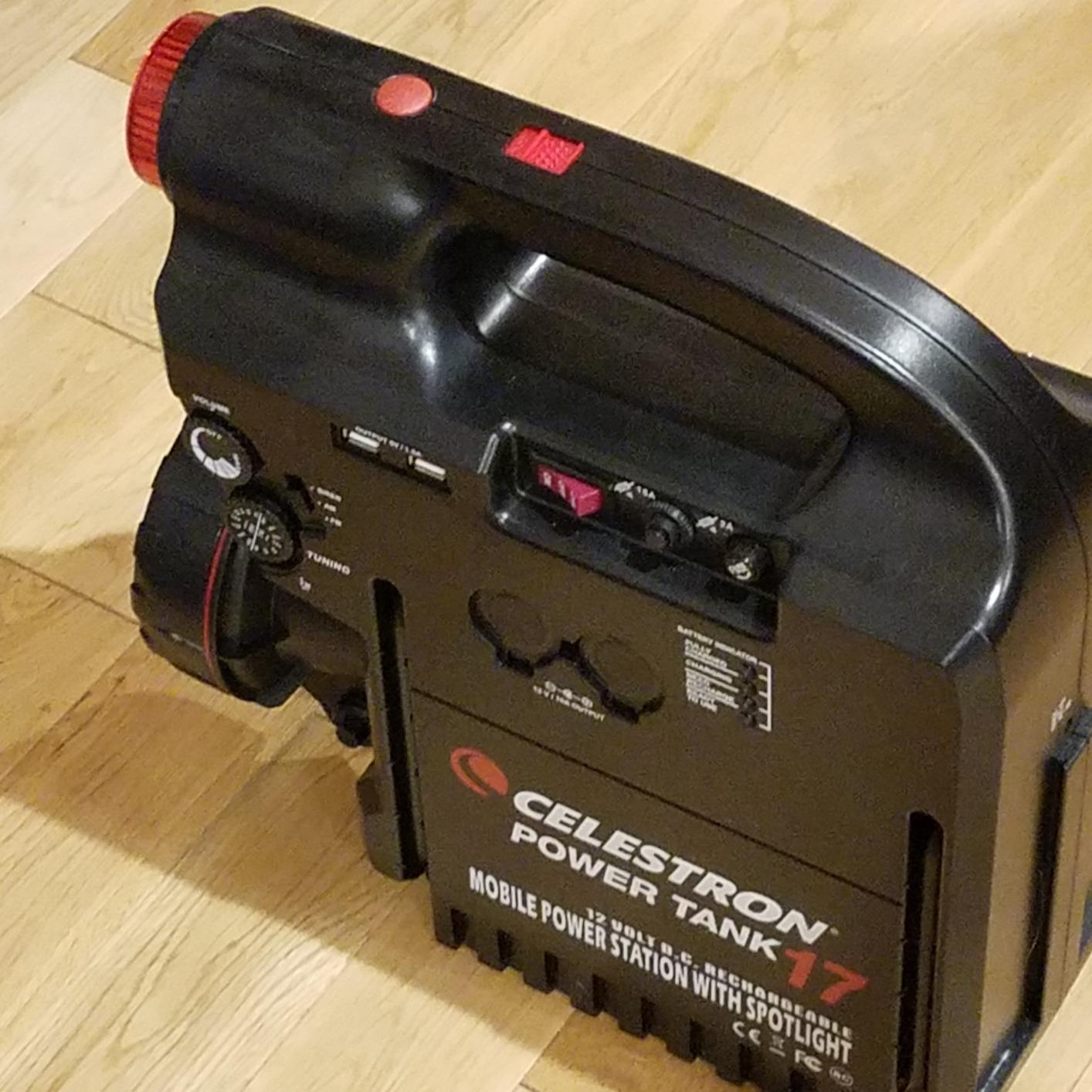 Celestron PowerTank 12V Rechargeable Telescope Battery Pack - 84 Wh | Compact Portable Telescope Power Supply, Rechargeable, Built-in 2 USB Ports, Cigarette Lighter Adapter & Flashlight customer photo 1