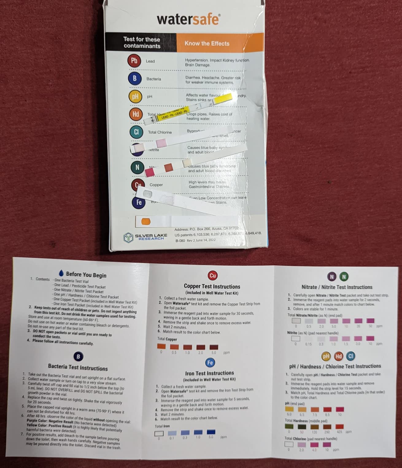 Watersafe The Original Water Testing Kit for Drinking Water, Well and Tap Water, Sensitive Lead in Water Test, Bacteria, Hardness, pH, Nitrates, Easy Instructions, Lab-Accurate Results, 1 Kit customer photo 2