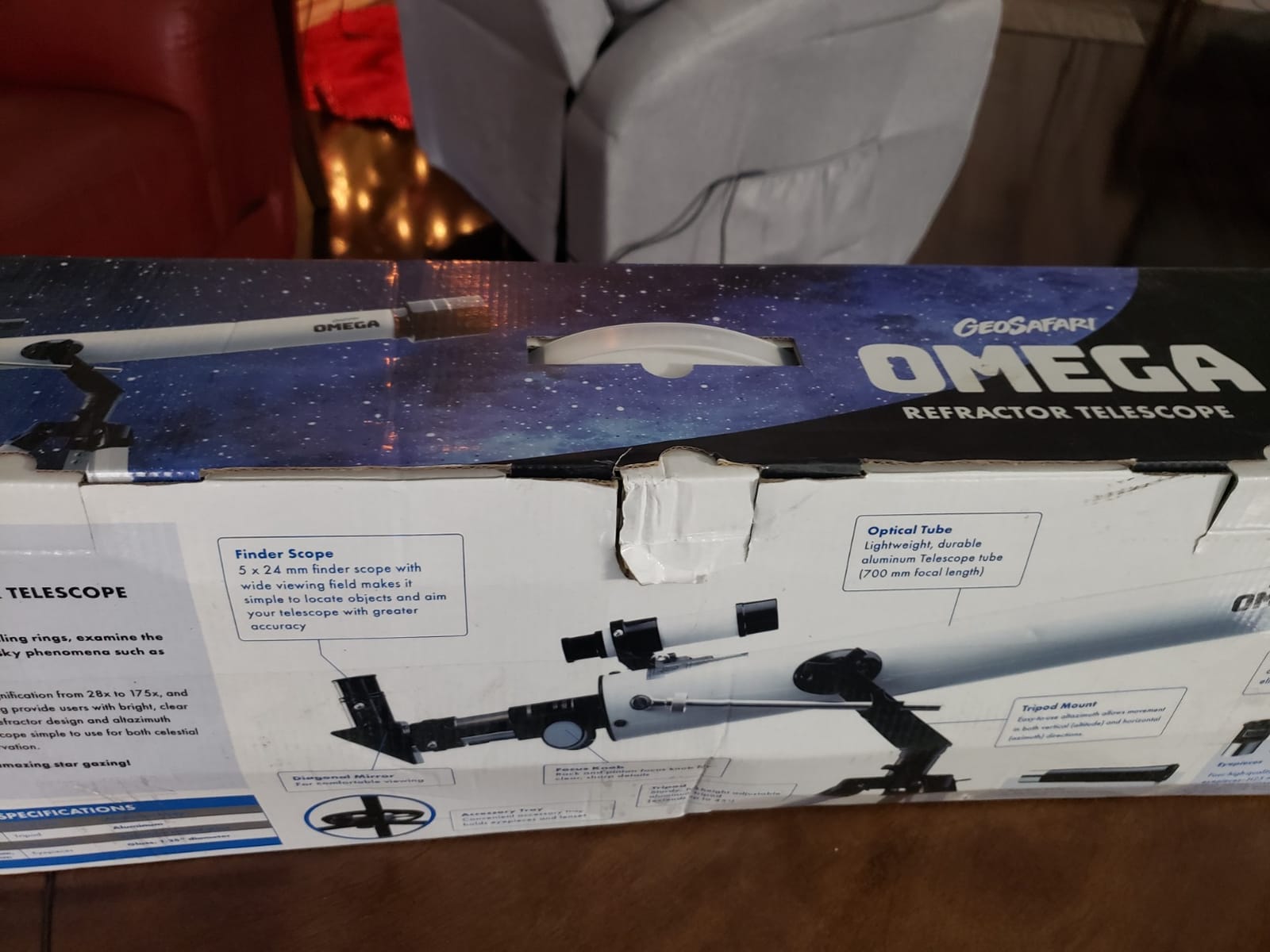 Educational Insights GeoSafari Omega Refractor Telescope - 60 mm Beginner Telescope for Kids 8-12, High Powered Refractor Telescopes, Astronomical Telescopes for Stargazing and Planet Viewing customer photo 1