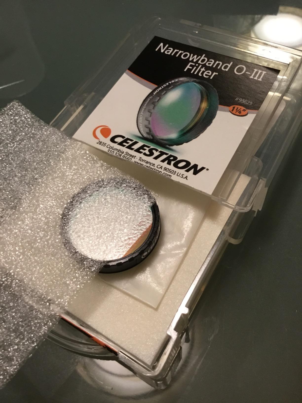 Celestron Oxygen III Narrowband Telescope Specialized Filter - 1.25