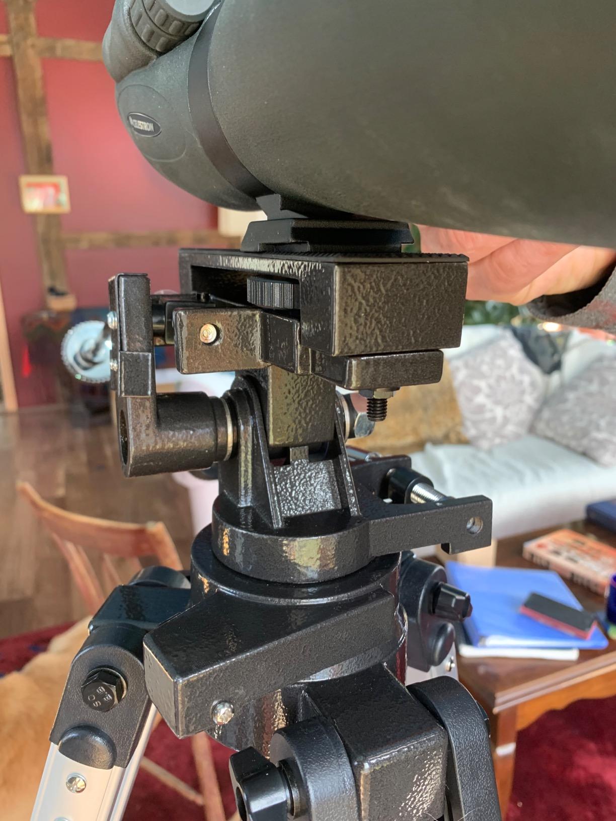 Celestron Heavy-Duty Alt-Azimuth Tripod for Spotting Scopes & Telescopes | Heavy-Duty Mount, Precision Slow-Motion Controls in Altitude and Azimuth, Built for Large Optics, Smooth Tracking customer photo 1