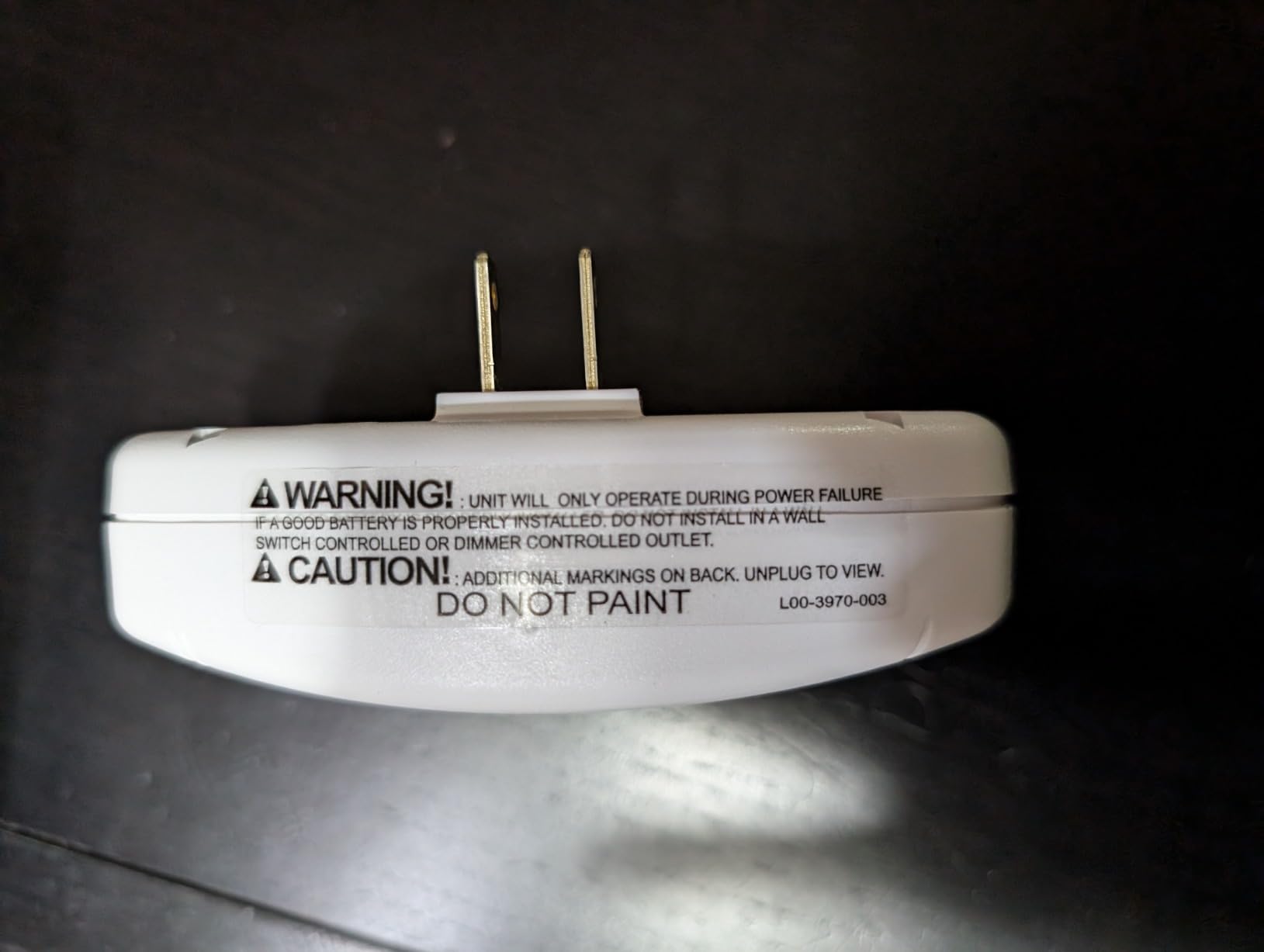 First Alert Carbon Monoxide Detector, Plug-In Alarm with Battery Backup, CO606, White, 1-Pack customer photo 1