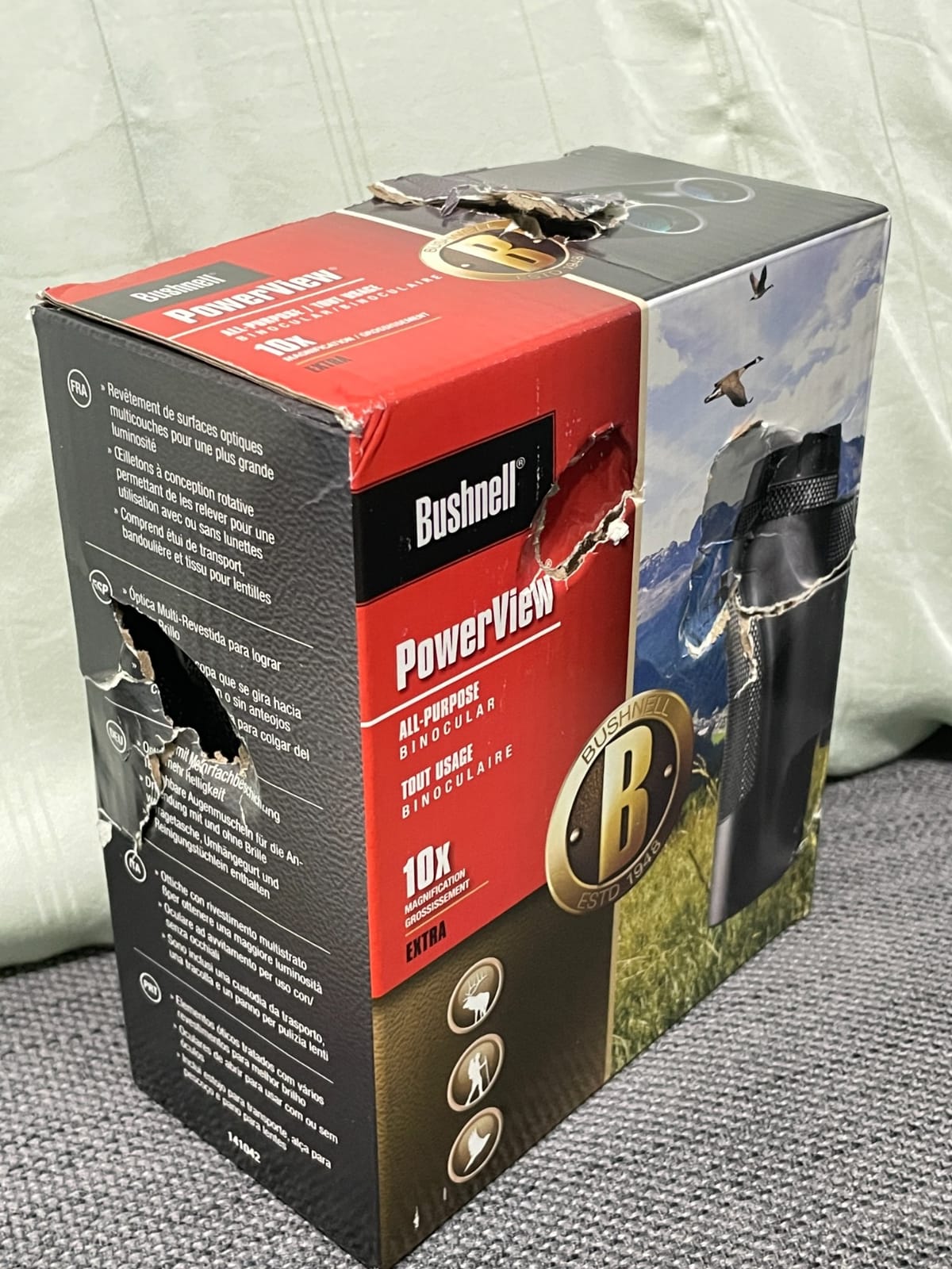 Bushnell 10 x 42 Powerview Roof Prism Binocular, Black | Compact & Foldable Design, Non-Slip Rubber Armor, Fully-Coated Optics, Smooth Center Focus Knob customer photo 2