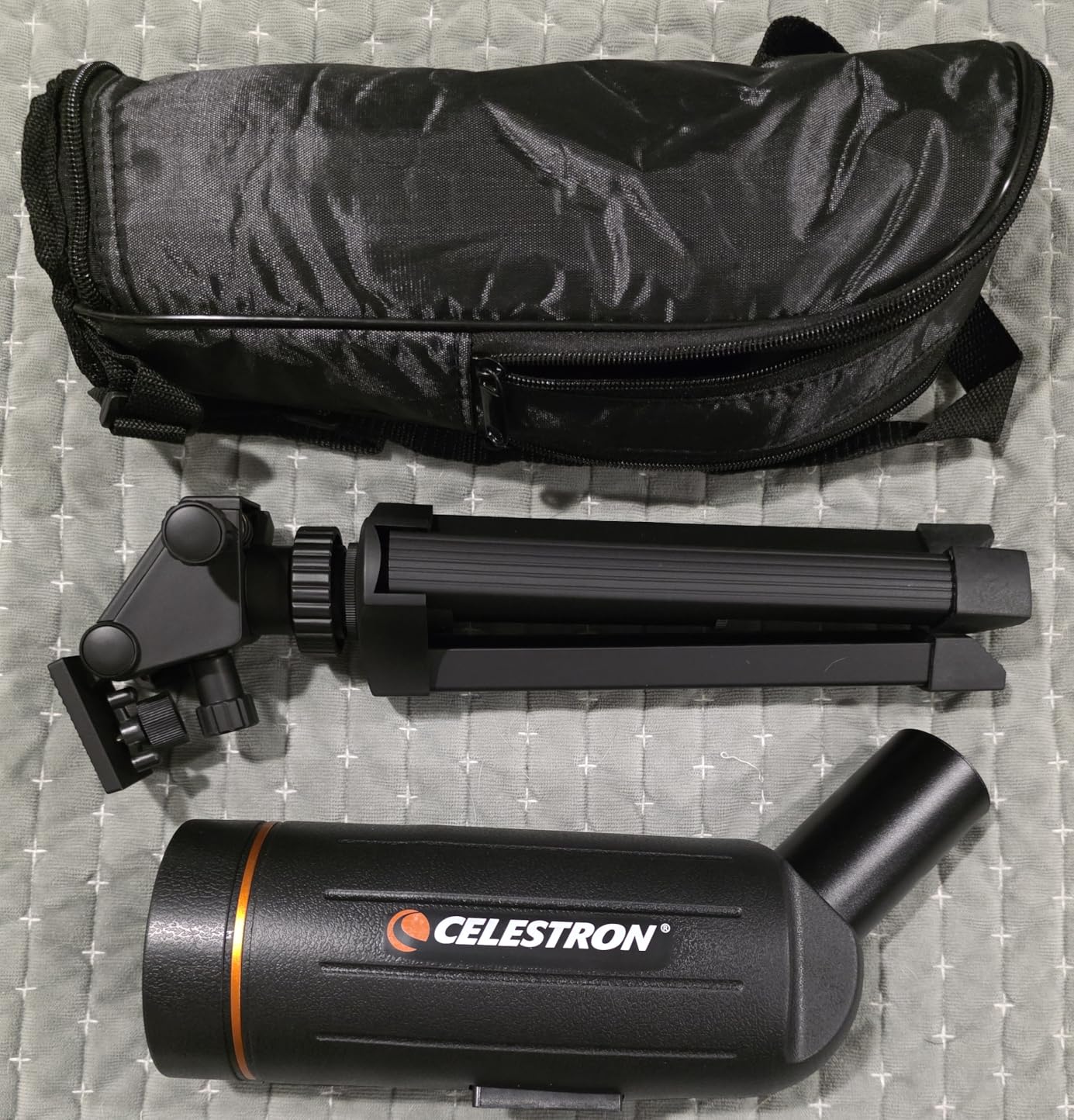 Celestron Mini Mak 70mm Angled Spotting Scope - Maksutov Spotting Scope - Great for Long Range Viewing - 25-75x Zoom Eyepiece - Multi-Coated Optics - Rubber Armored - Tabletop Tripod Included customer photo 1