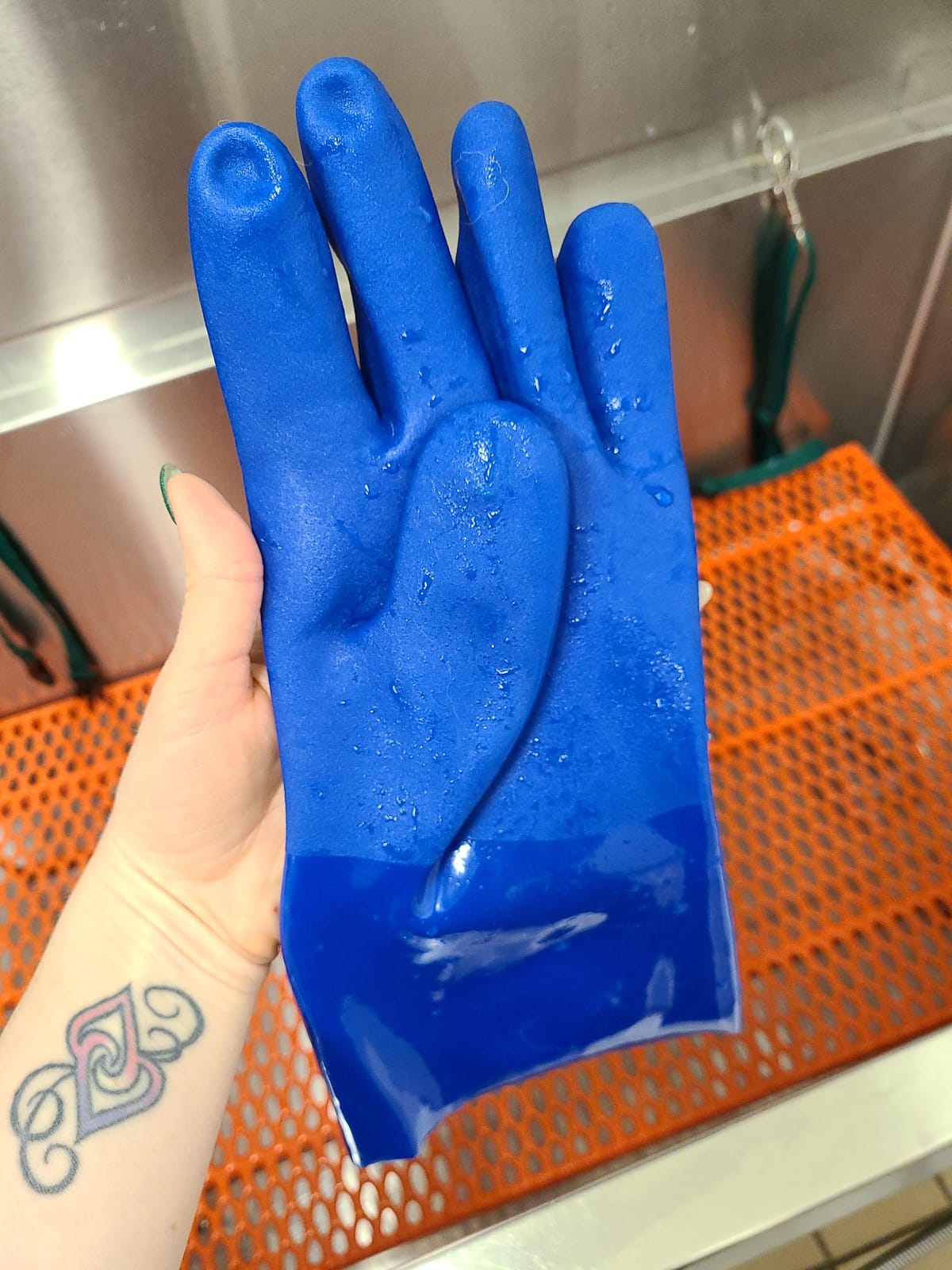Wells Lamont PVC Chemical Resistant Gloves, Textured Grip, Gauntlet Cuff customer photo 1