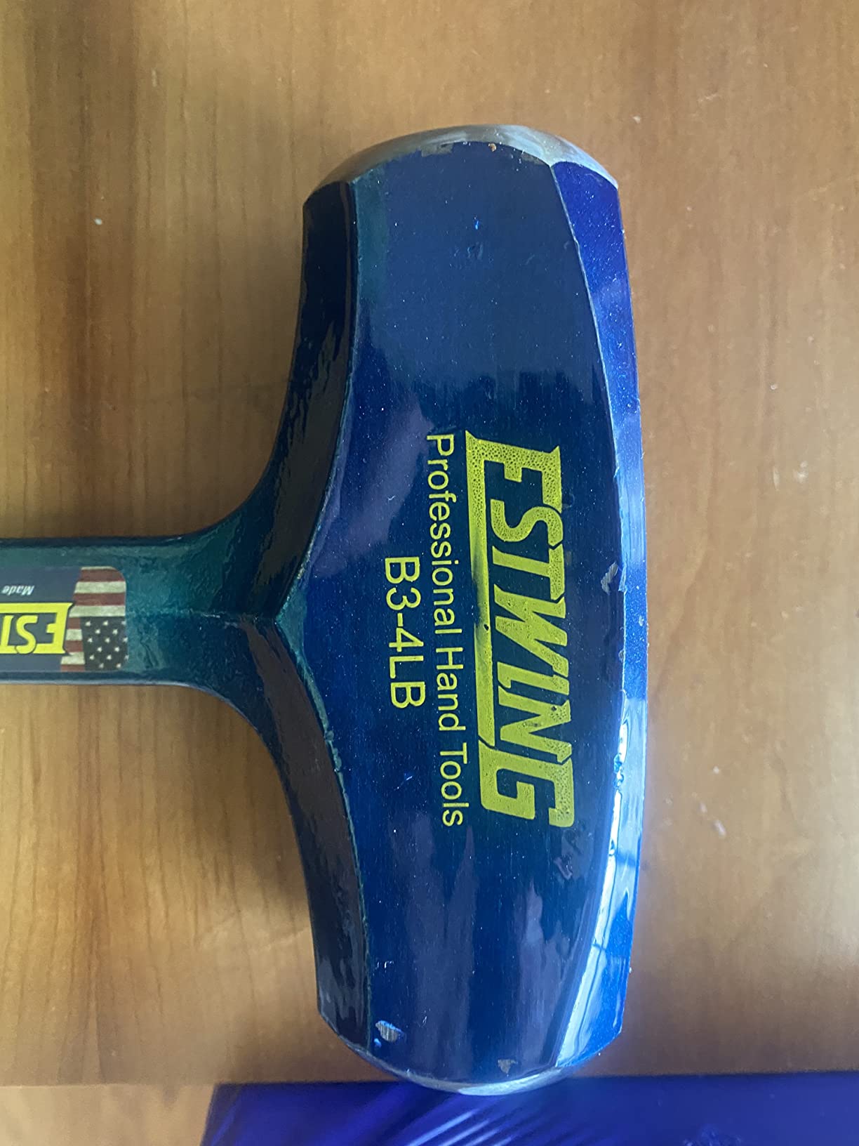 ESTWING Drilling/Crack Hammer, 4lb Hand Sledge, B3-4LB | Made in USA, Finish May Vary, Heavy Hitting 4Lb Hammer, Forged In One Piece, Patented Shock Reduction Grip customer photo 1