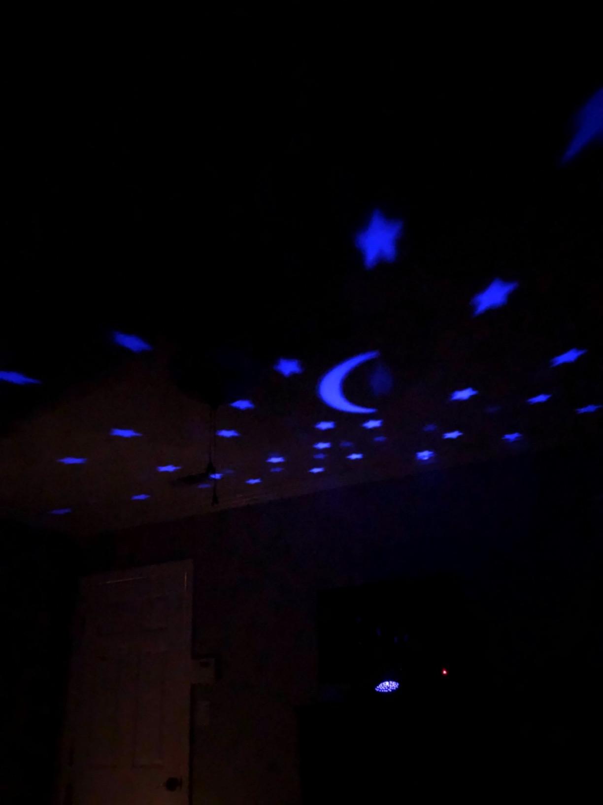 GE LED Moon and Star Projector Night Light, Battery Operated Tap Light | Ideal for Kids Bedrooms, Playrooms, and Nurseries - 17457 customer photo 2
