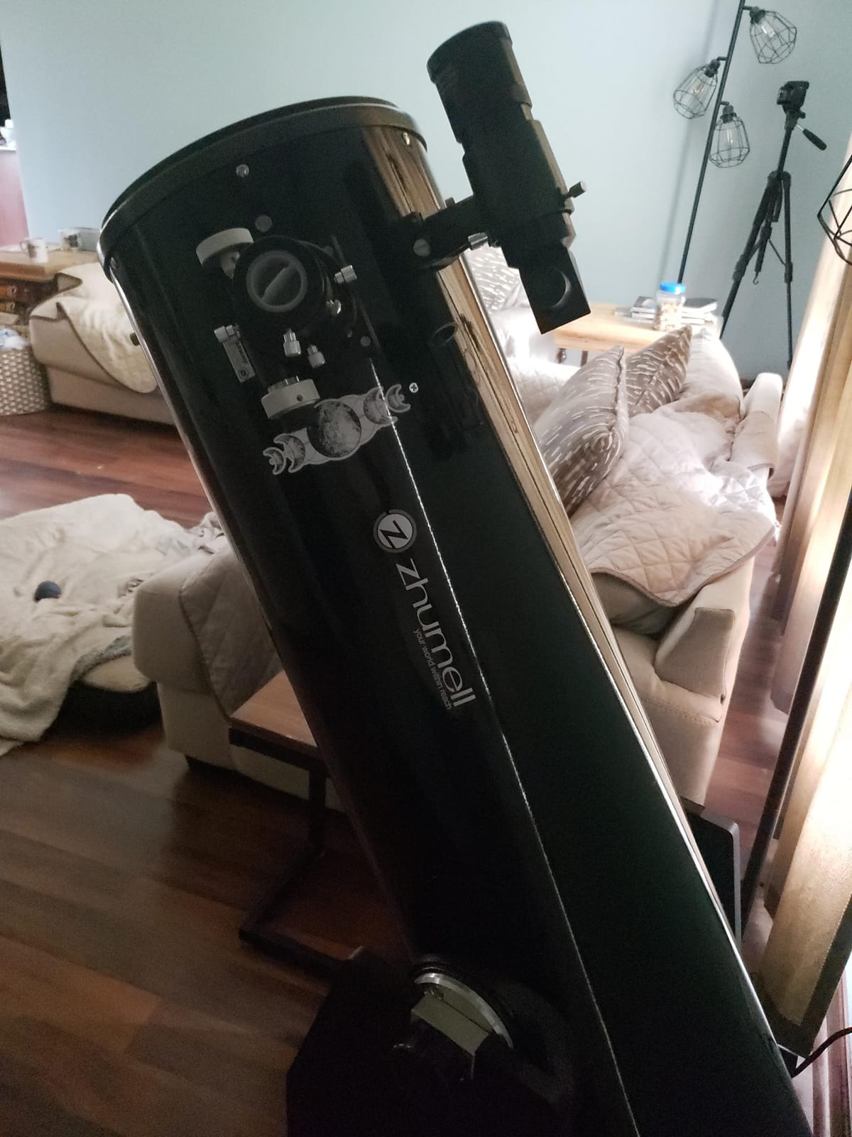 Zhumell - 10-inch Dobsonian Reflector Telescope - Large Aperture for Crisp, Bright Images - Solid Base Construction with Handle for Easy Transport - Ideal Astronomical Telescope customer photo 1