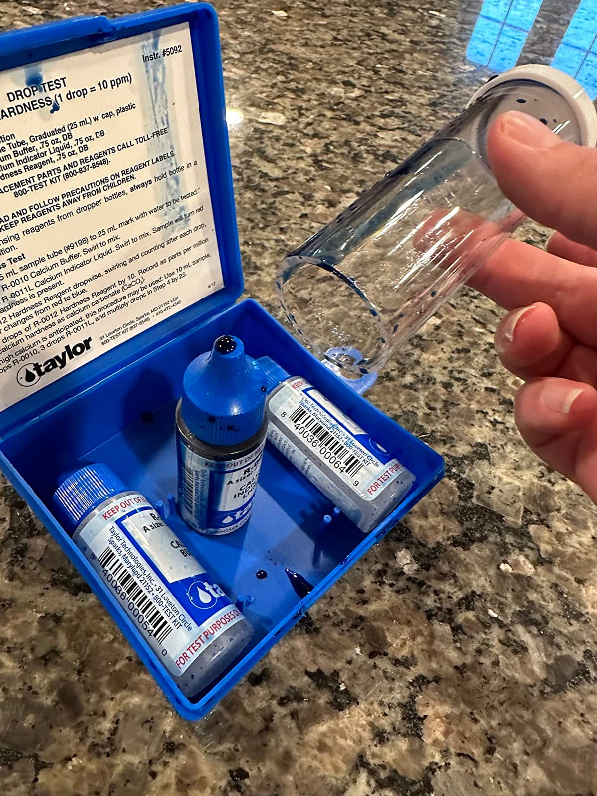 Taylor Technologies Inc K-1770 Test Kit Calcium Hardness | Taylor Drop Test Measures Calcium Hardness in Pools & Spas at 1 Drop = 10 ppm to Prevent Scale Buildup customer photo 2