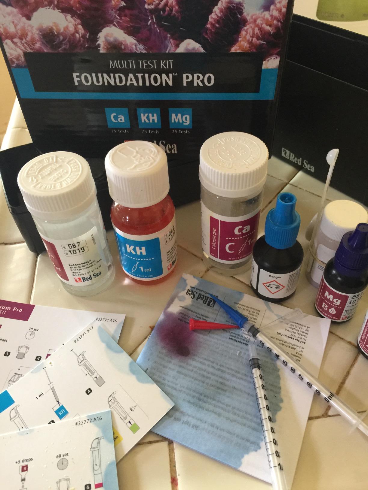 Red Sea Reef Foundation Pro Test Kit - Accurate Calcium, Alkalinity & Magnesium Testing for Saltwater Aquariums - 75 Tests, Easy-to-Use customer photo 2