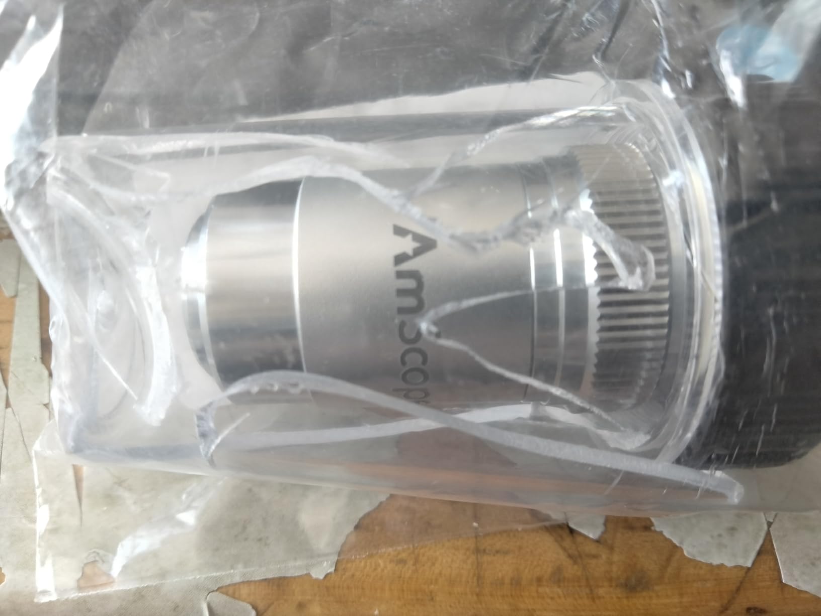 AmScope A100X 100X Oil Achromatic Microscope Objective | Oil Immersion Required DIN Standard RMS 20.32mm Thread 160mm Finite Tube Length Compatible Numerical Aperture 1.25 customer photo 2