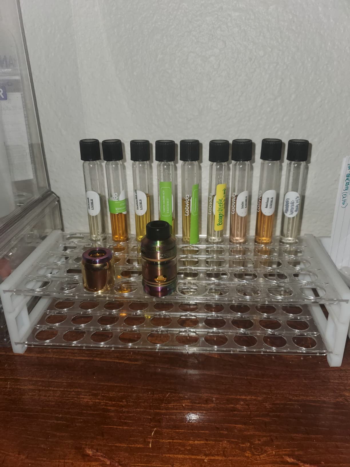 Plastic Test Tube Rack for 15/18 mm Tubes, Hole Diameter is 18.7mm, Holds 50, Detachable, Karter Scientific 208U2 (Pack of 1) customer photo 1
