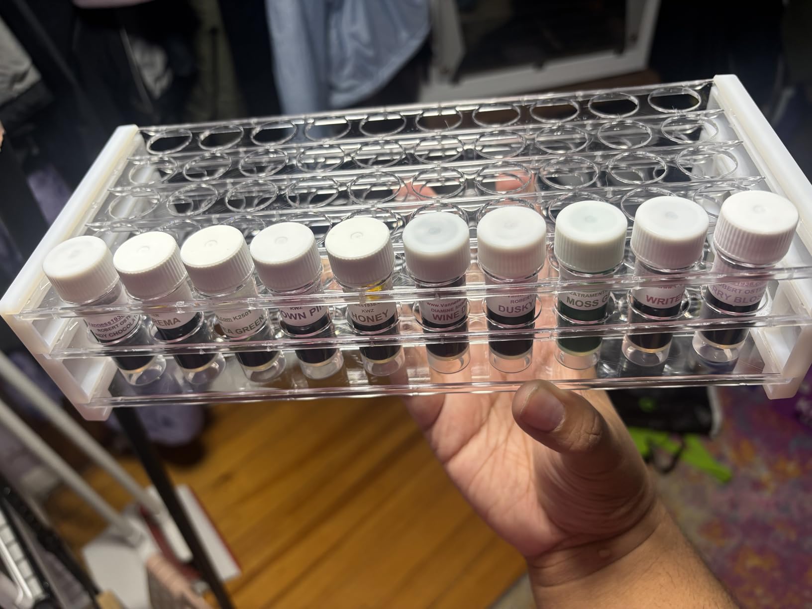Plastic Test Tube Rack for 15/18 mm Tubes, Hole Diameter is 18.7mm, Holds 50, Detachable, Karter Scientific 208U2 (Pack of 1) customer photo 2