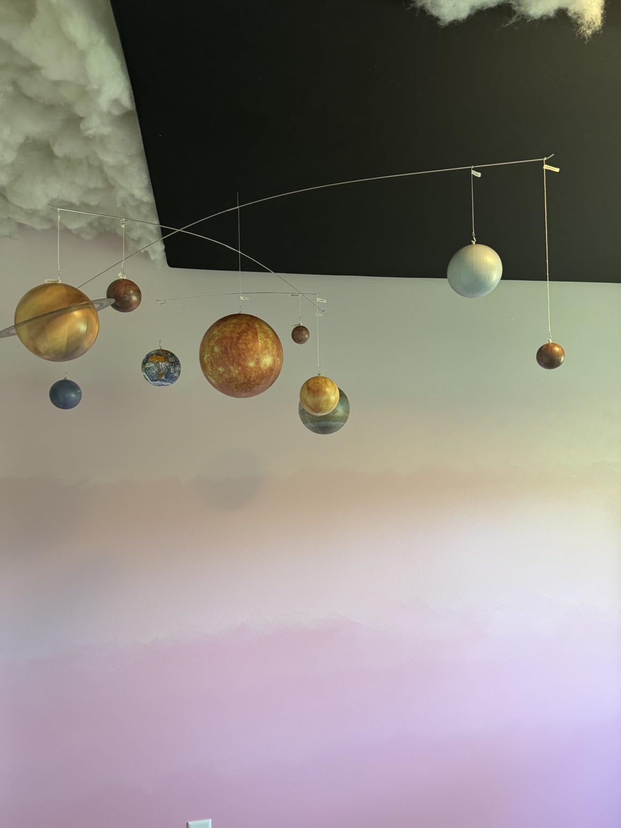 Solar System Mobile by Authentic Models, Educational Planets Model, Multicolor Space Decor customer photo 1