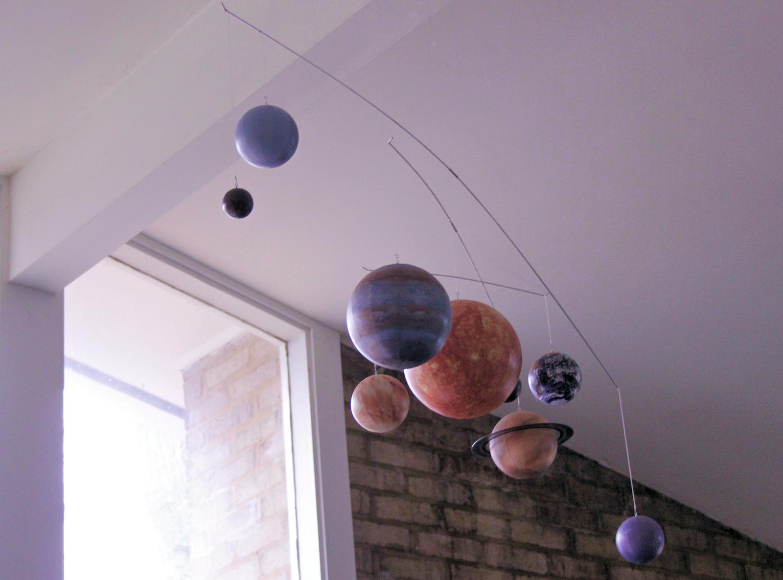 Solar System Mobile by Authentic Models, Educational Planets Model, Multicolor Space Decor customer photo 2