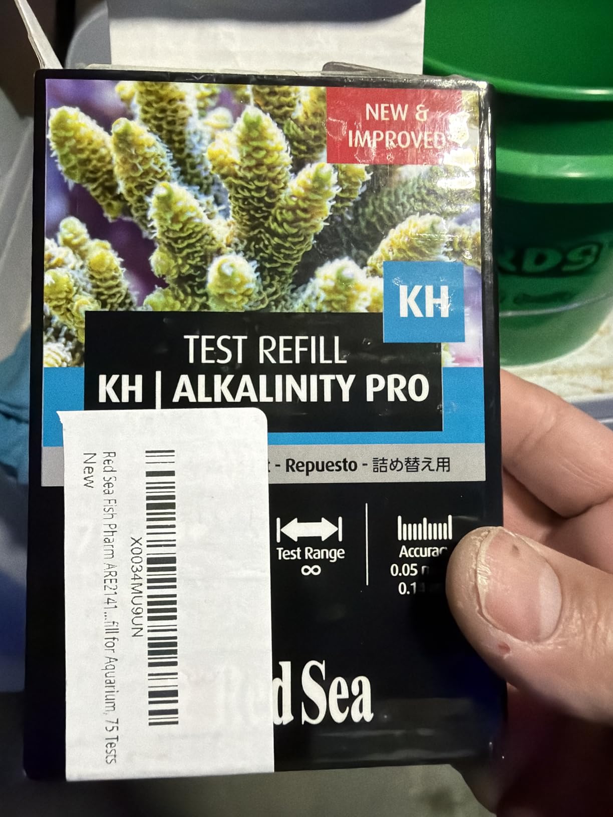 Fish Pharm ARE21411 Reagent KH/Alkalinity Pro Kit Refill for Aquarium, 75 Tests customer photo 1