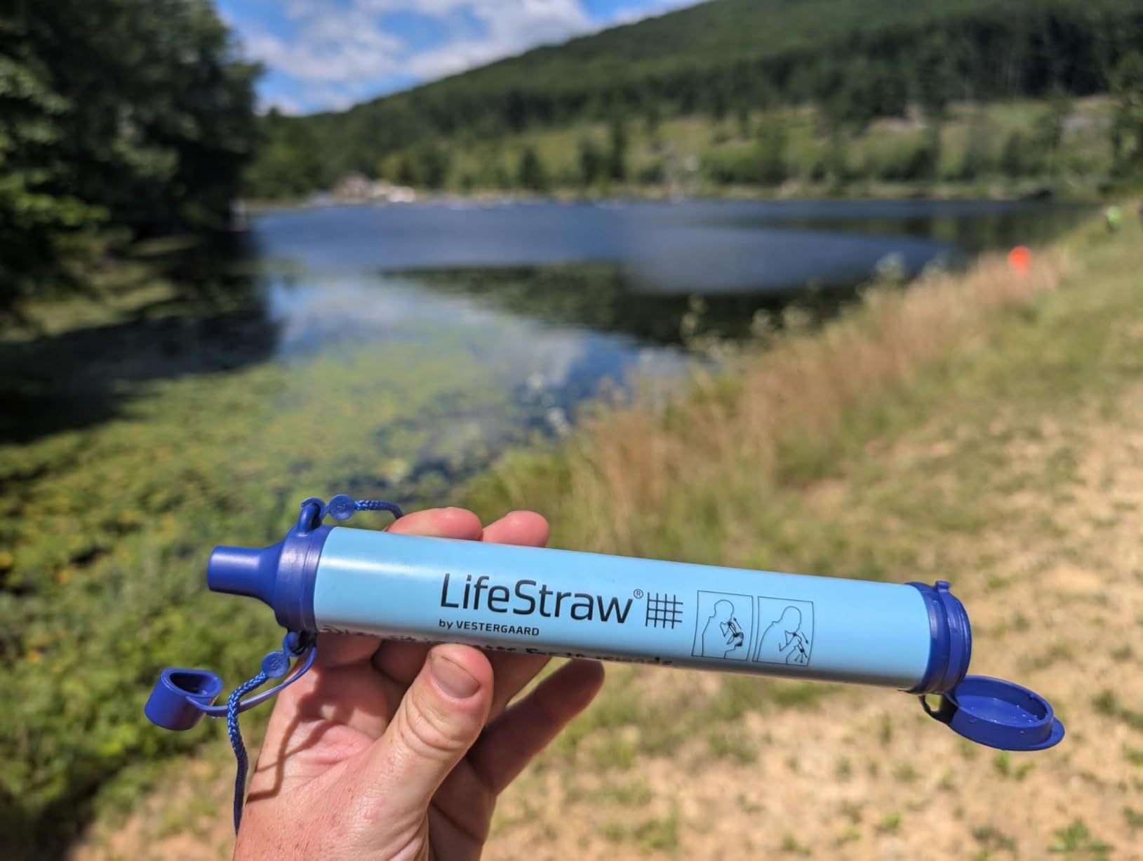 LifeStraw Personal Water Filter for Hiking, Travel and Emergency, Blue, 1PK | Water Filter for Hiking, Camping, Travel, and Emergency Preparedness, Removes Bacteria and Parasites customer photo 2