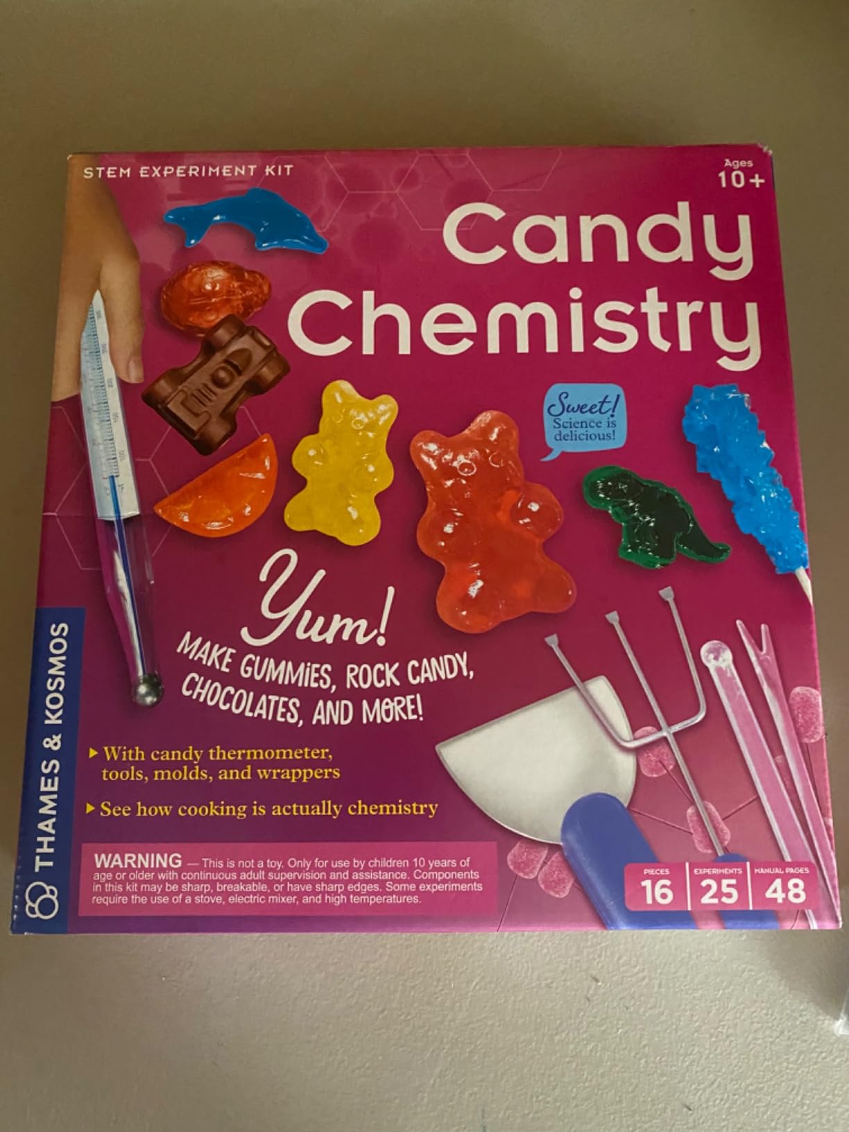 Thames & Kosmos Candy Chemistry Science Kit - Rock Candy, Chocolates, Gummy Bears, Ages 10+ customer photo 2