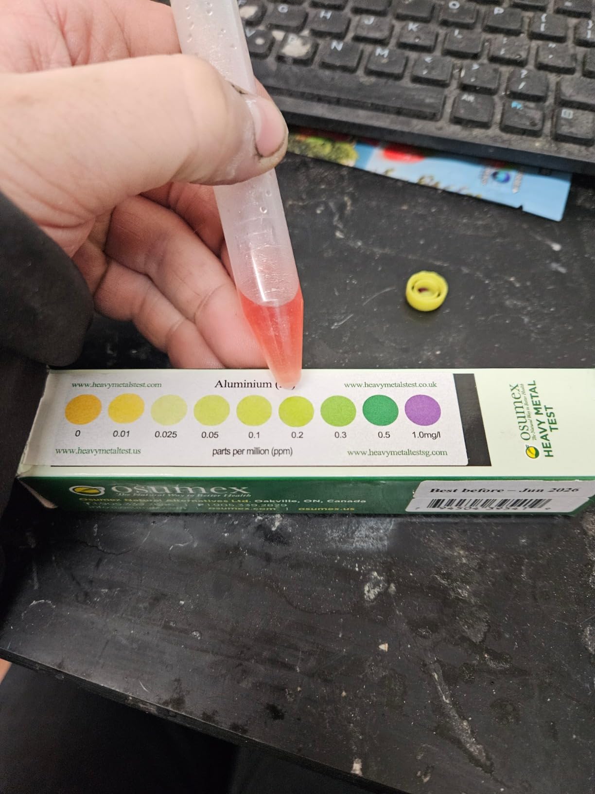 Heavy Metal Arsenic Test Kit for Water 1 Pack - Water Testing Kits for Drinking Water, Food, Urine, Arsenic Water Test Kit, Heavy Metal Testing Kit, Metal Testing Kit for Safe Water Quality customer photo 1