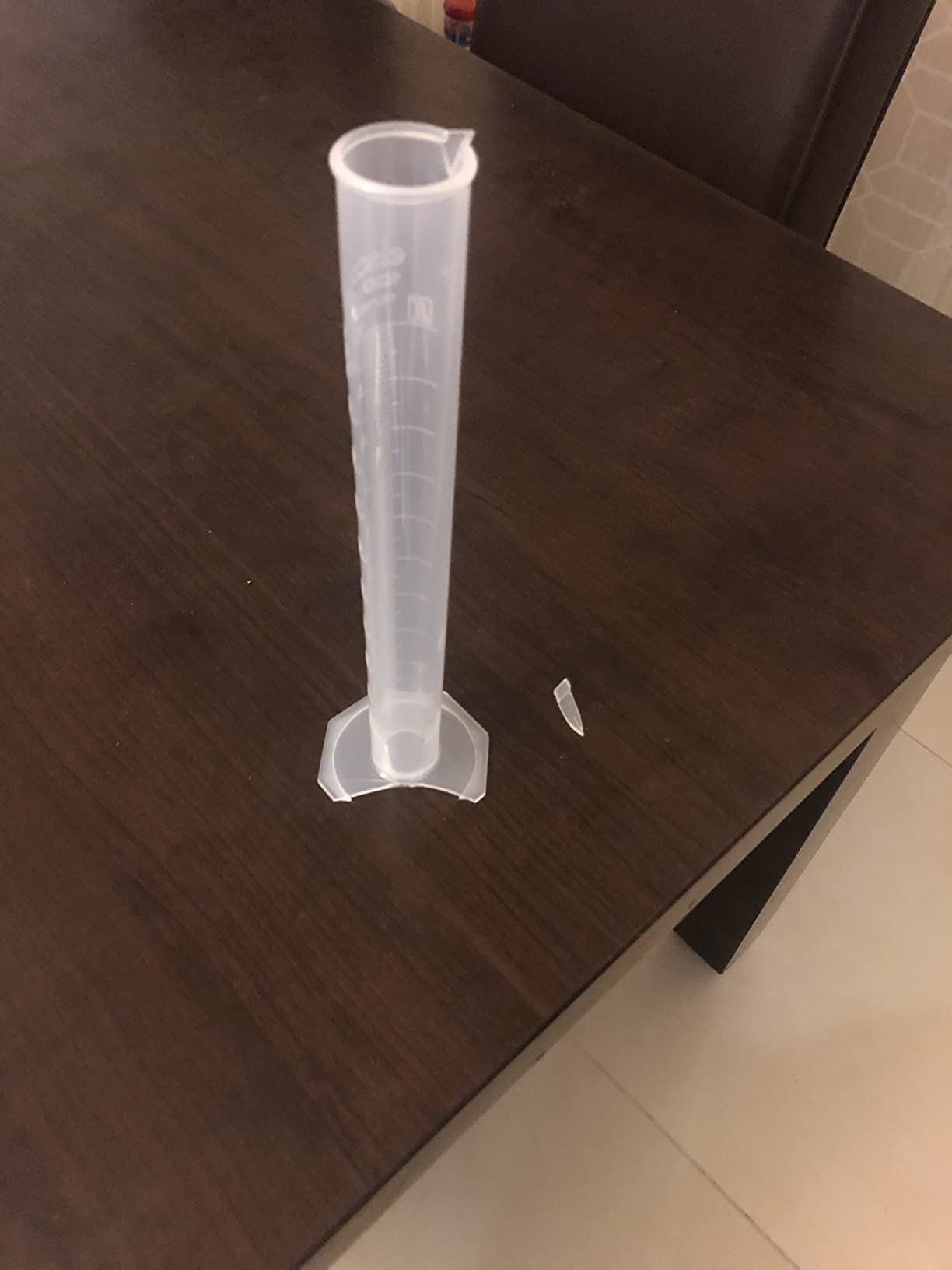 EISCO Plastic Graduated Cylinder, 100ml - Scientific Measuring Cylinder with Extra Stable Base - Polypropylene Plastic customer photo 1