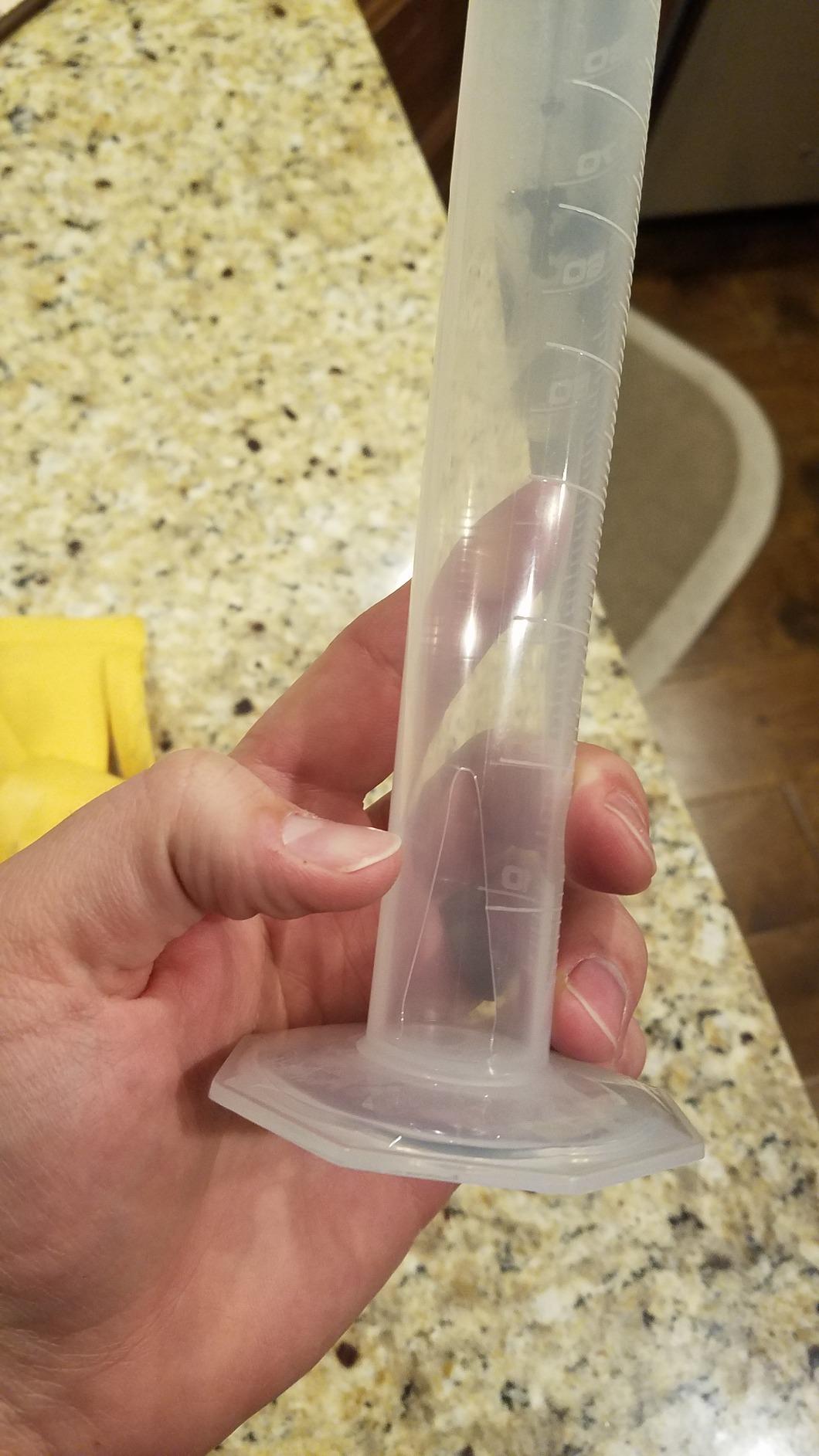 EISCO Plastic Graduated Cylinder, 100ml - Scientific Measuring Cylinder with Extra Stable Base - Polypropylene Plastic customer photo 2