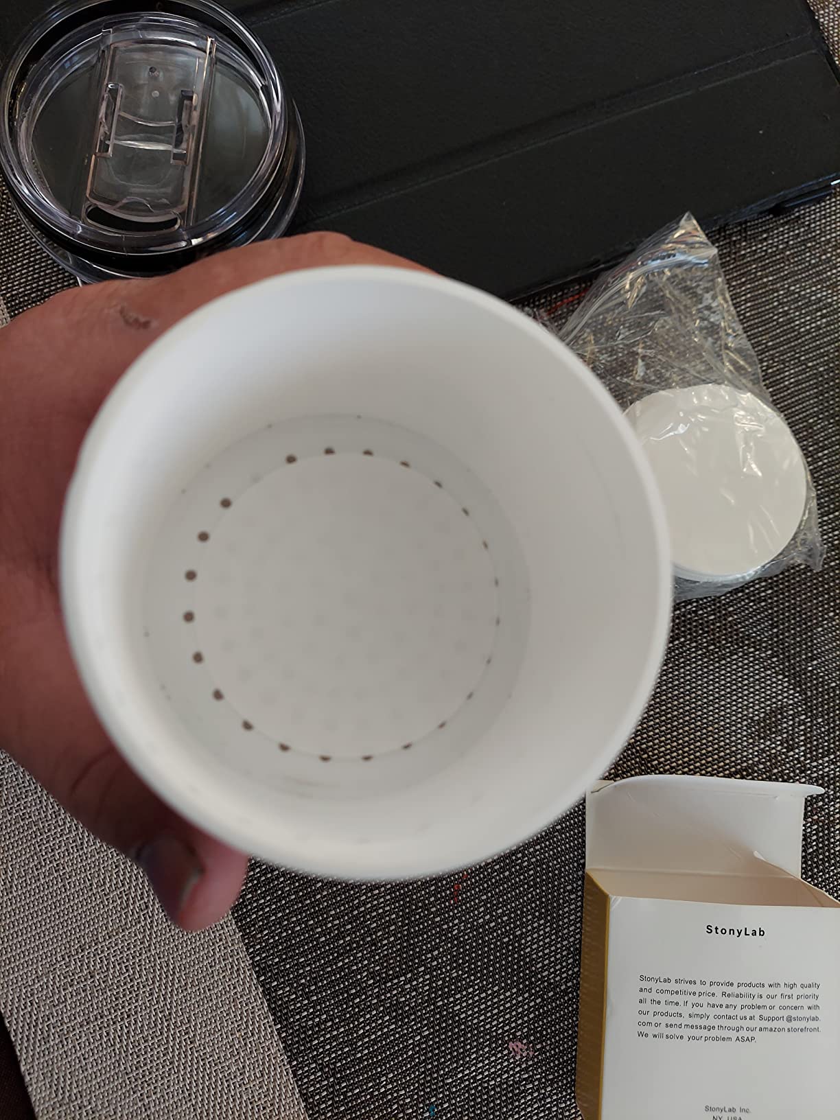 Eisco Buchner Funnel, PP, 7.5cm, 5-6cm Filter Paper, 2 Parts, Autoclavable - Vacuum Seal Without Grease, Sterilizable for Reuse, Perforated Filter Plate customer photo 1