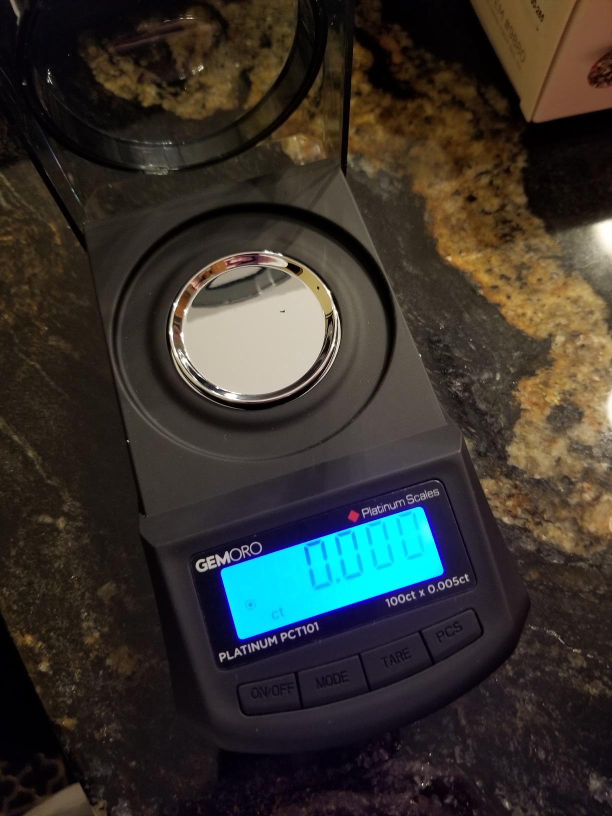 GemOro Platinum PCT101 | Durable Precise Jewelers Premium Class Carat Mini Scale | Digital Precision Tool with Expert Professional Reading & Accuracy 100ct x 0.005ct Readability (Black) customer photo 1