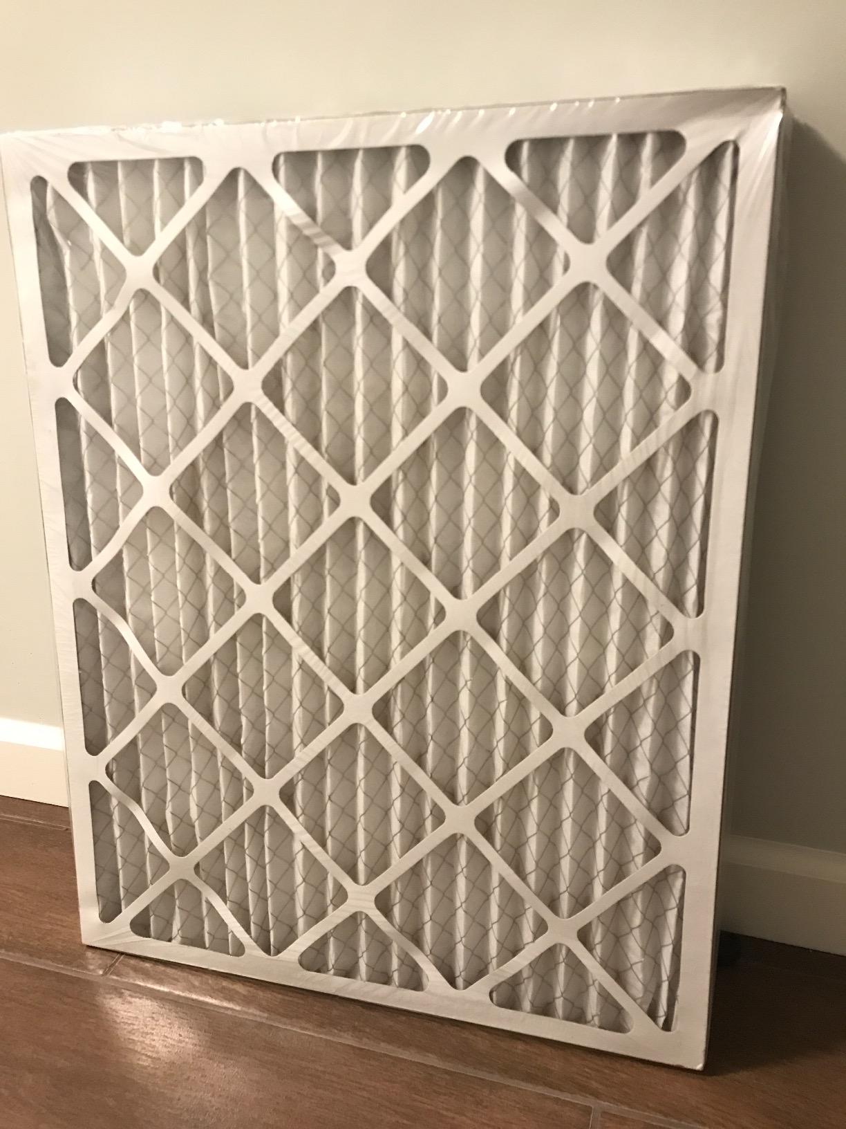 Filterbuy 20x25x1 Air Filter MERV 8 Dust & Allergy Defense (4-Pack) | Electrostatic Pleated HVAC AC Furnace Filters Replacement, Made in USA (Actual Size: 19.50 x 24.50 x 0.75) customer photo 2