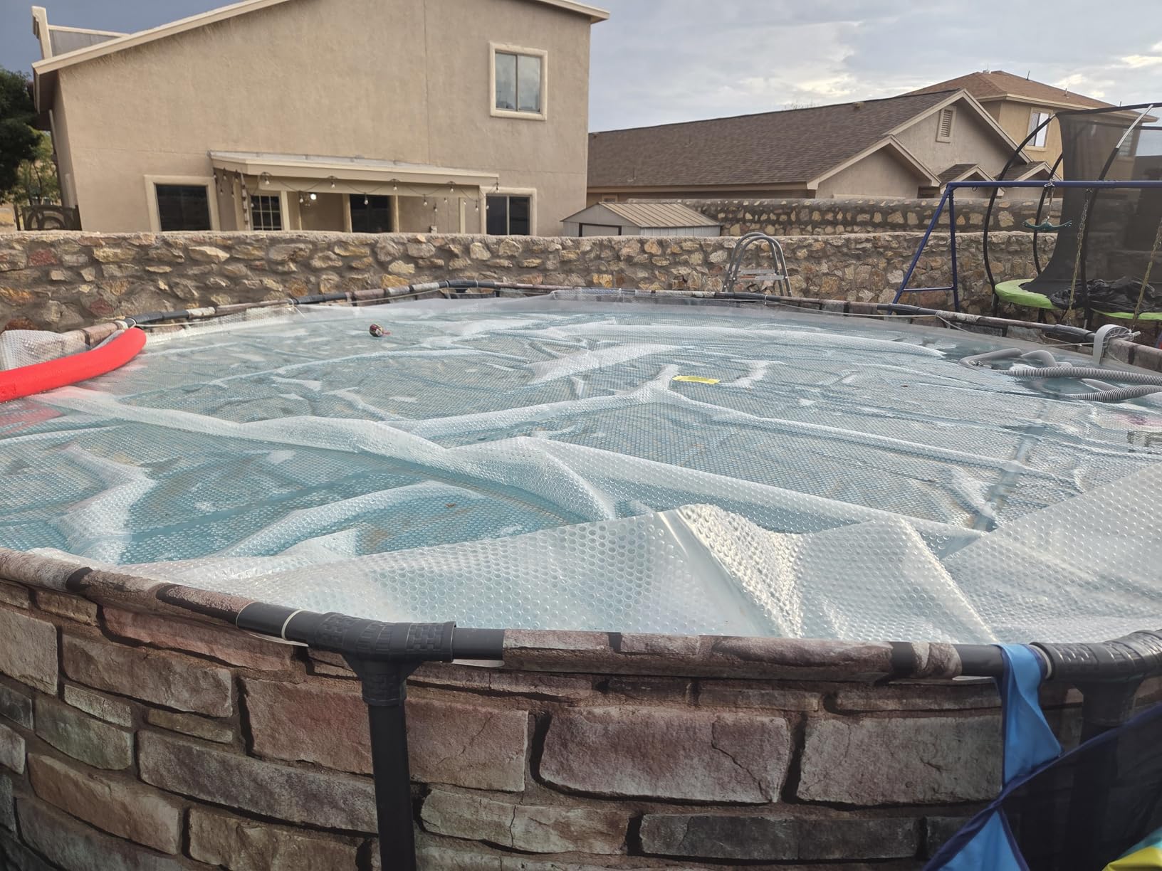 Sun2Solar Blue 24 ft Round Pool Solar Cover | 12 Mil | Heat Retaining | Thermal Blanket for Inground & Above Ground Swimming Pools | Sun's Energy Heats Pool | Bubble Heating Blankets | 1200 Series customer photo 1