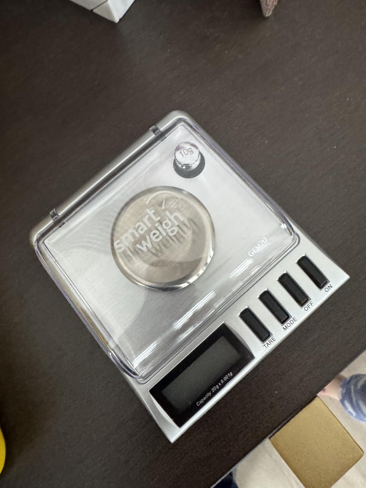 Smart Weigh Milligram Jewelry Scale, 20g x 0.001g, Reloading, Coin & Gold | Tare, Hold & Auto-Off Functions; Microgram-Level Accuracy; Powder, Medicine & Diamond Portions; Tweezers & Calibration Kit customer photo 1