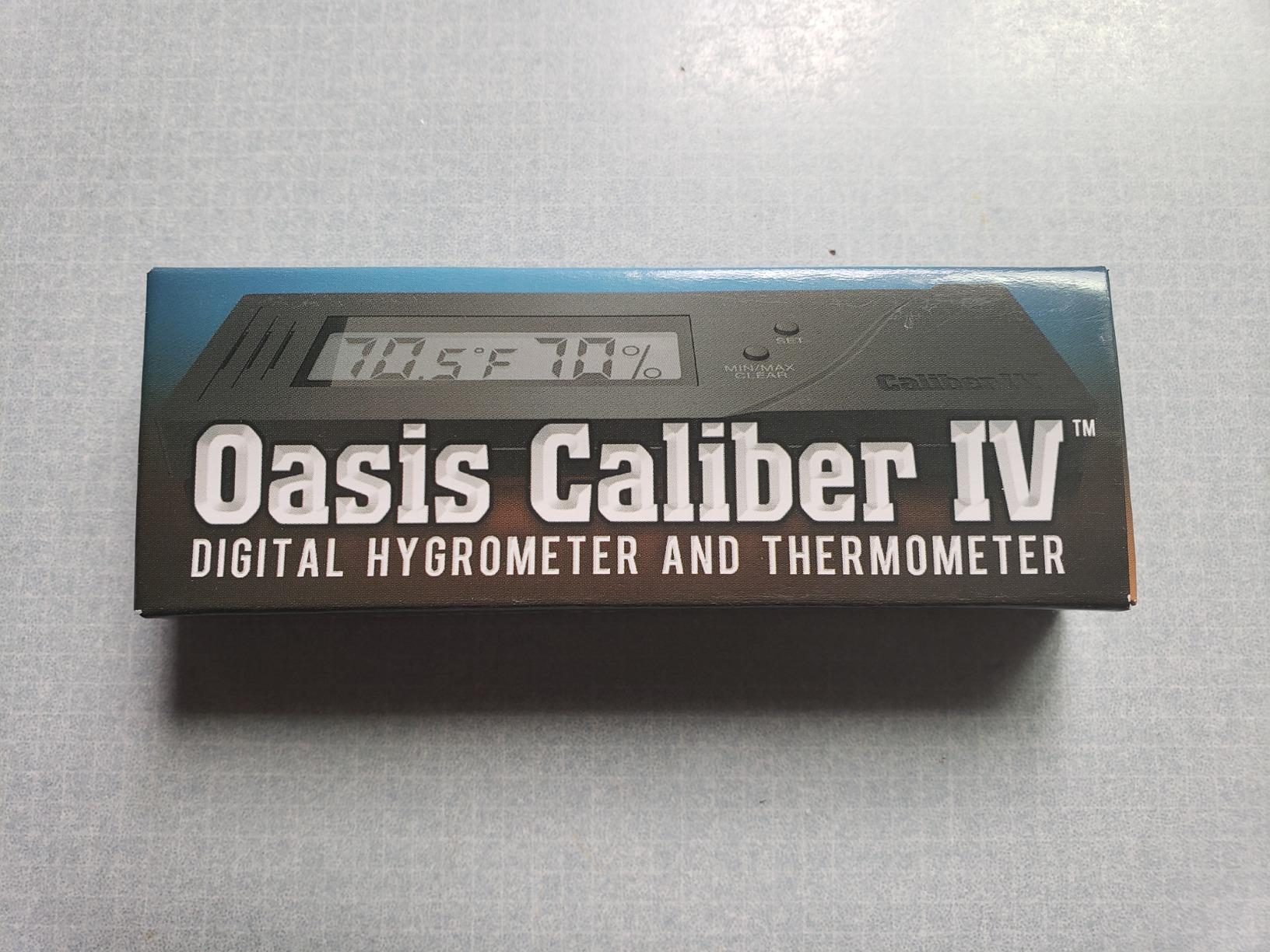 Oasis Caliber V Digital Hygrometer and Thermometer - Slim Hygrometer & Thermometer w/Digital Humidity Sensor Gauge for Precise Readings - Temperature & Humidity Sensor - Black - 4