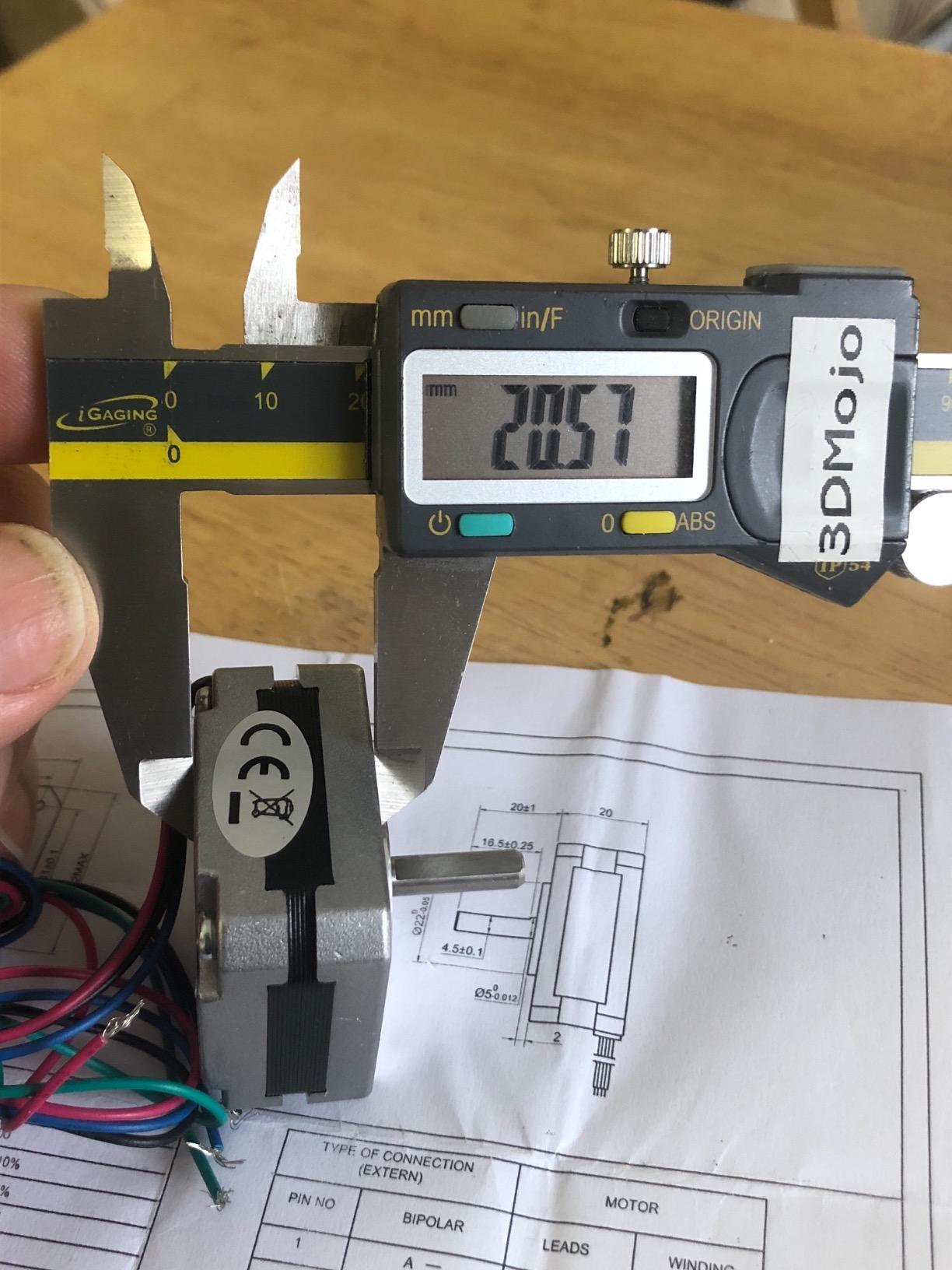 STEPPERONLINE Short Body Nema 17 Bipolar Stepper Motor 1A 22.6oz.in/16Ncm DIY CNC Extruder customer photo 1