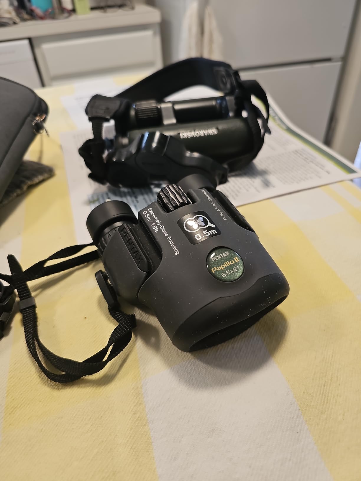 Pentax Papilio II 6.5x21 Binoculars (Gray) Suitable for Watching Objects Both Close-up and far Away | 6.5x Magnification, 21mm Objectives, BAK4 Porro Prisms, Full Multi-Coating, 131m FOV at 1000m, 290g customer photo 2