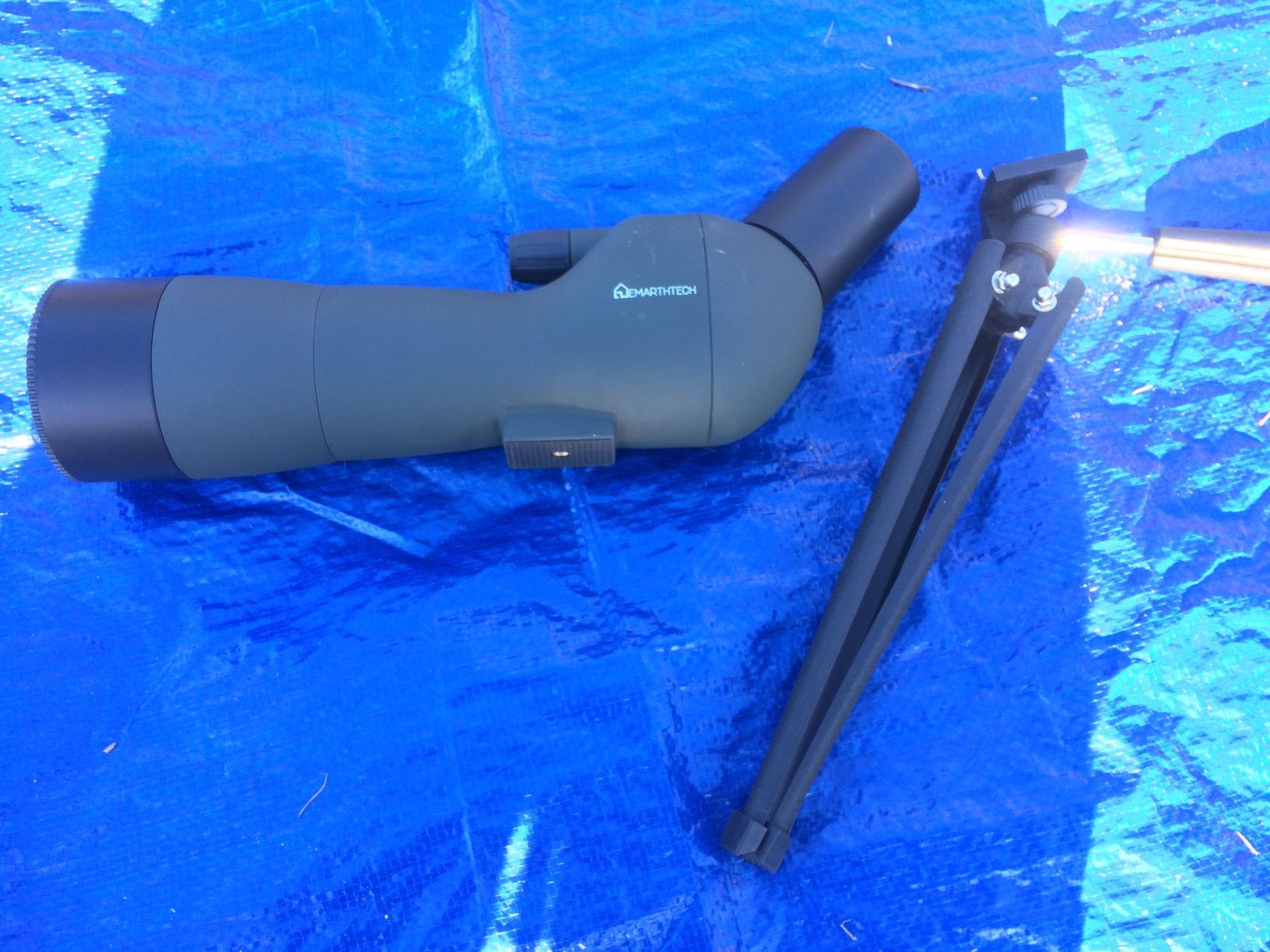 20-60x60 Angled Spotting Scope for Target Shooting, Spotting Scope w/Tripod 14