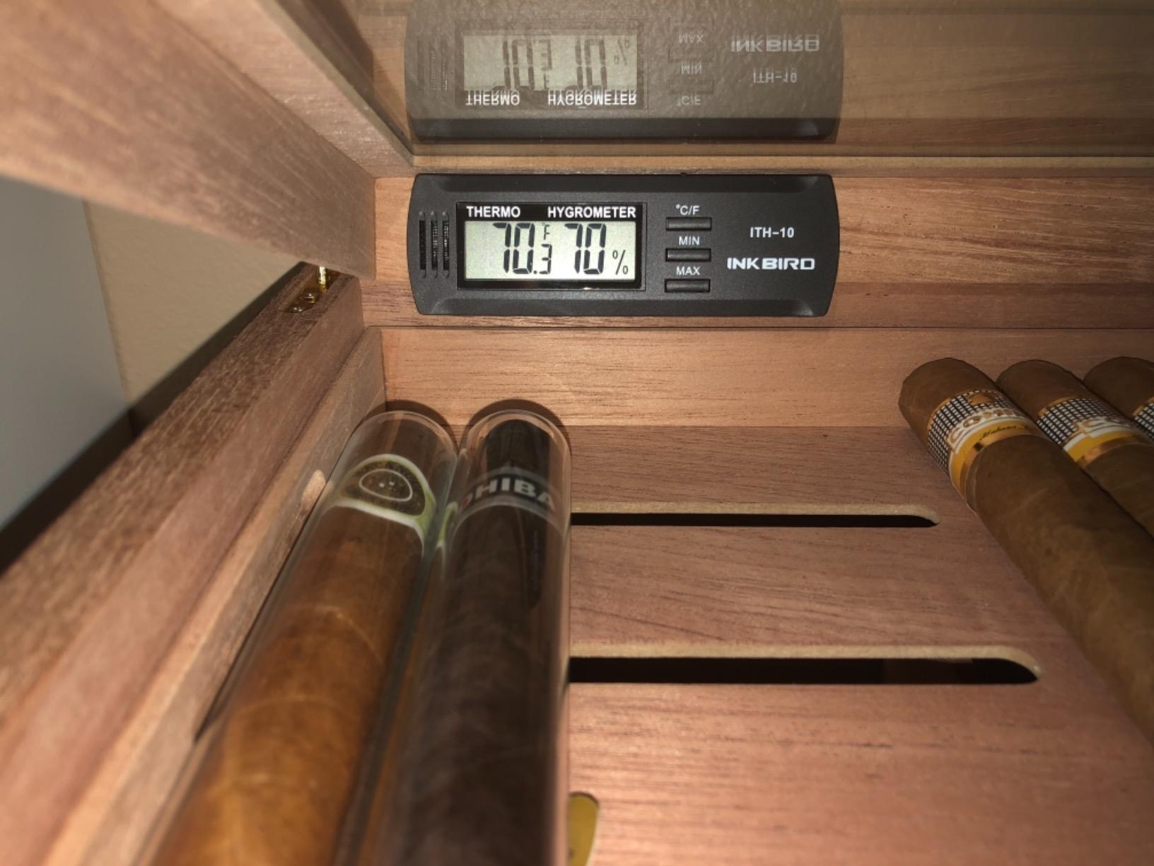 Inkbird ITH-10 Digital Thermometer and Hygrometer Temperature Humidity Monitor for Aging Box Guitar Ukulele customer photo 1