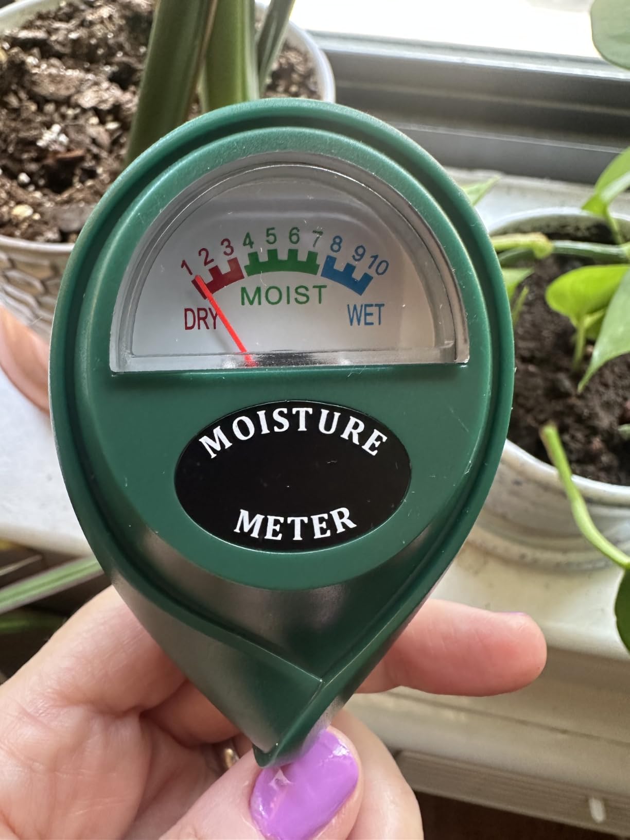 XLUX Plant Soil Moisture Meter, for Indoor and Outdoor use, Battery-Free, anti-rust 304 SST probe, Clear & Easy-to-Read Display, Single-Probe customer photo 1