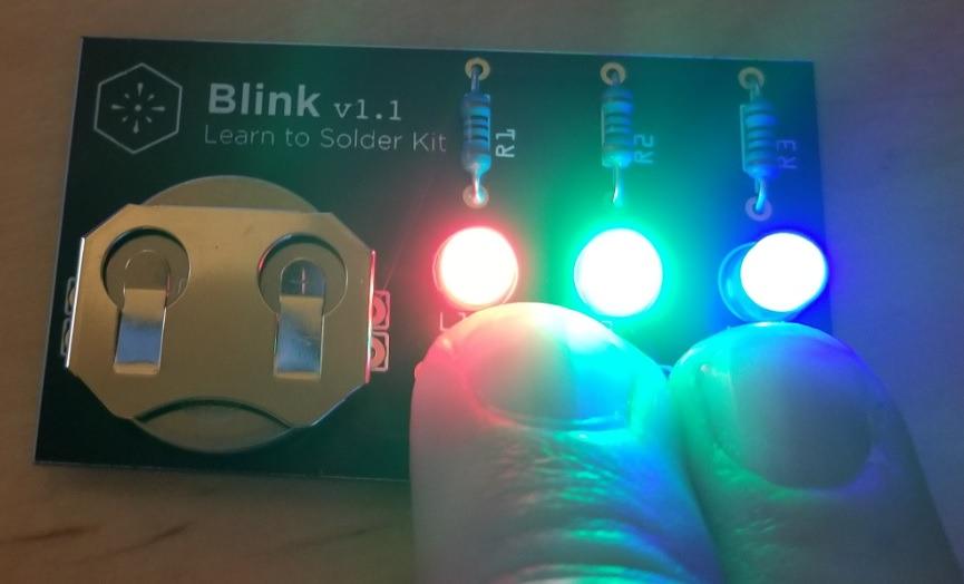 Blink LED Soldering Kit | DIY Electronics Projects for Beginners | Practice for STEM Classes & Events | Science Project Electronic Light Circuit Boards with Battery customer photo 2