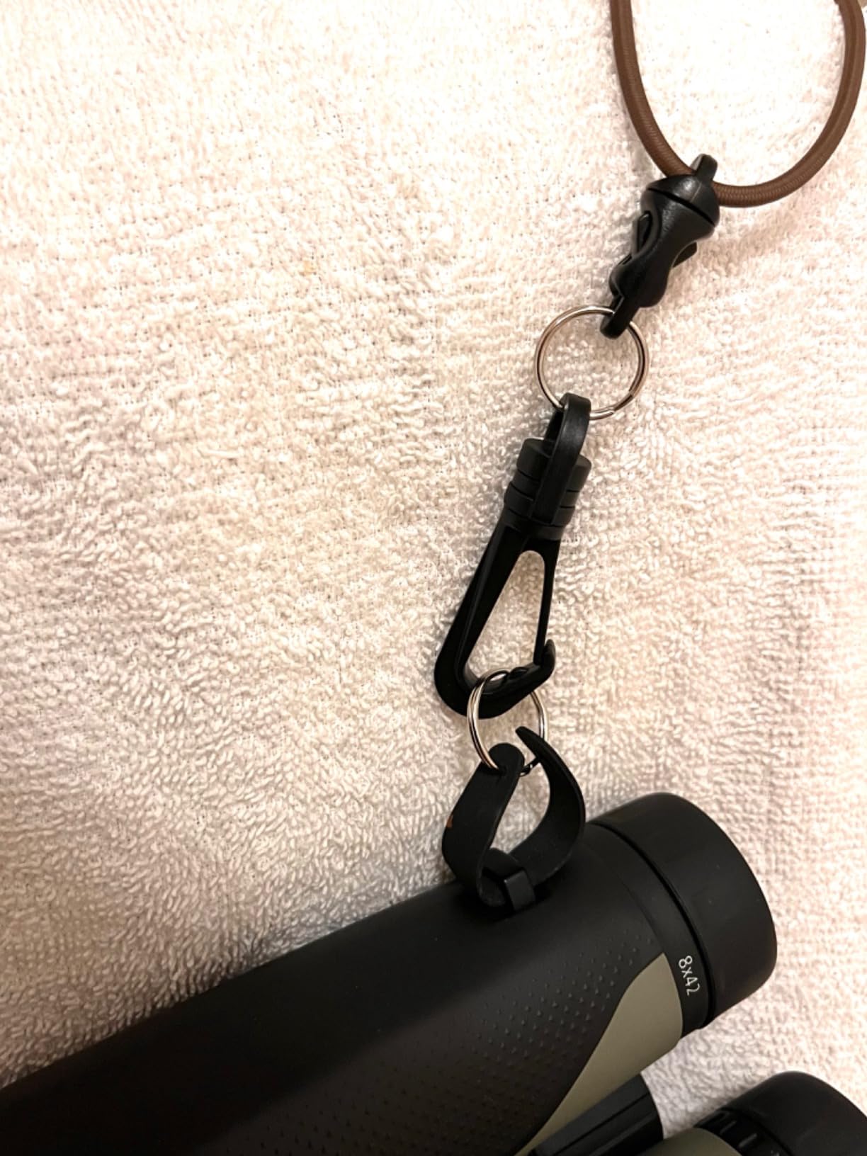 Premium Binocular Harness - Adjustable Chest Strap for Hunting, Birding & Hiking - Comfortable Waterproof Quick-Release System (Black) customer photo 1