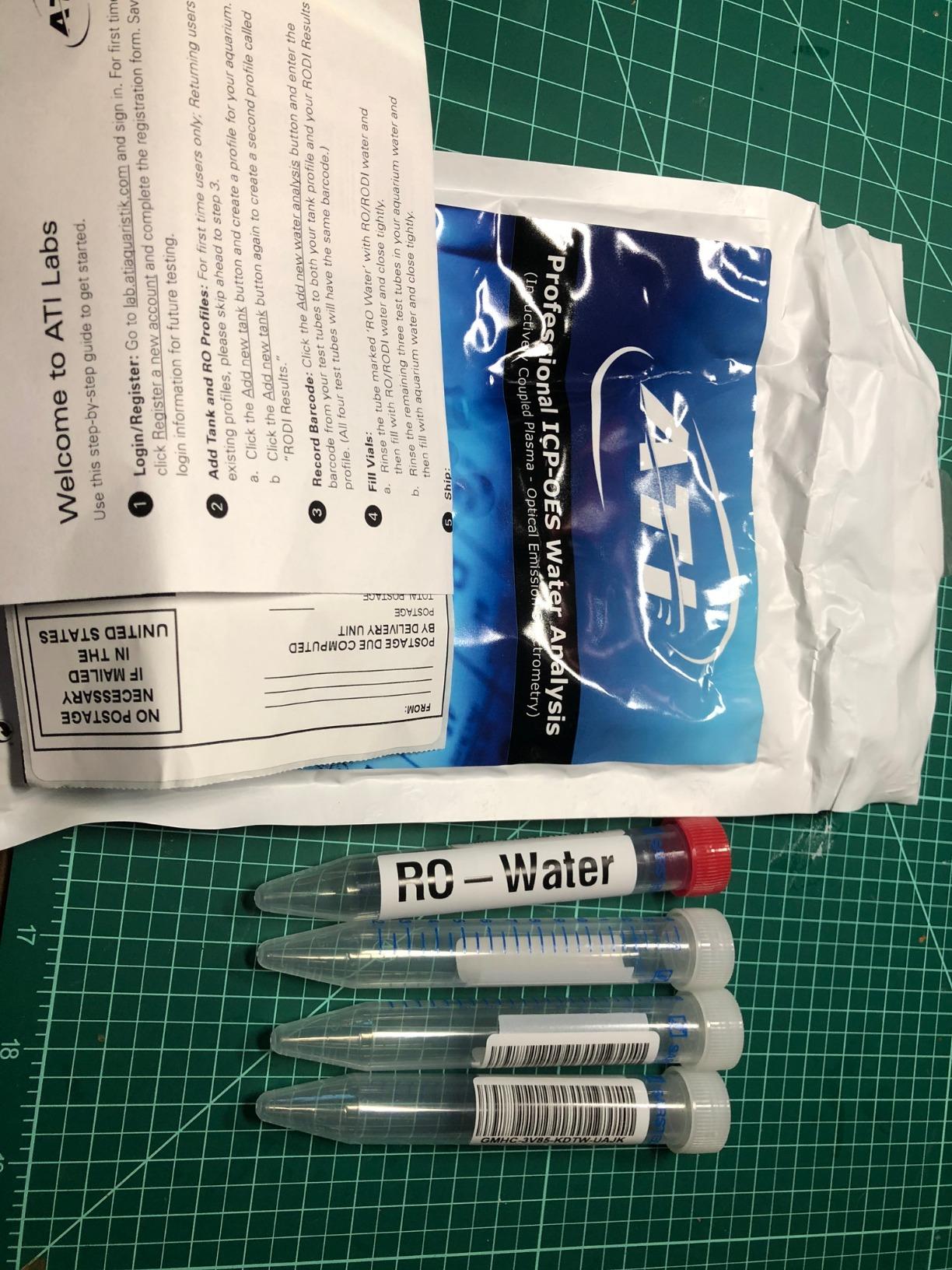 ATI ICP Lab Analysis Pro for Reef Aquariums - Old Version - Advanced Water Testing with RO Water Analysis - Nitrate, KH & Fluoride - 1 Test Kit customer photo 1