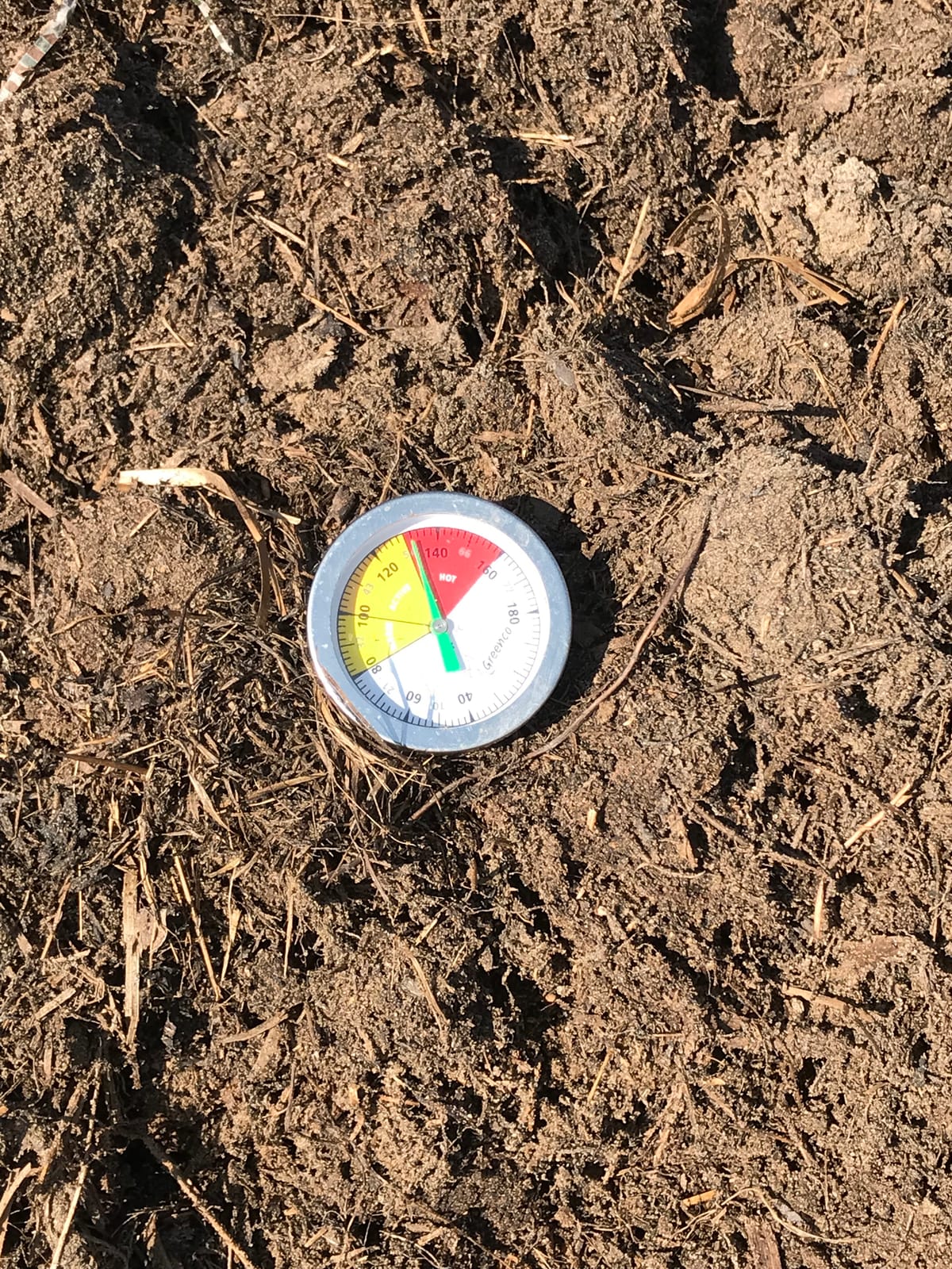 Compost Soil Thermometer by Greenco, Stainless Steel, Celsius and Fahrenheit, 20 inch Stem customer photo 2