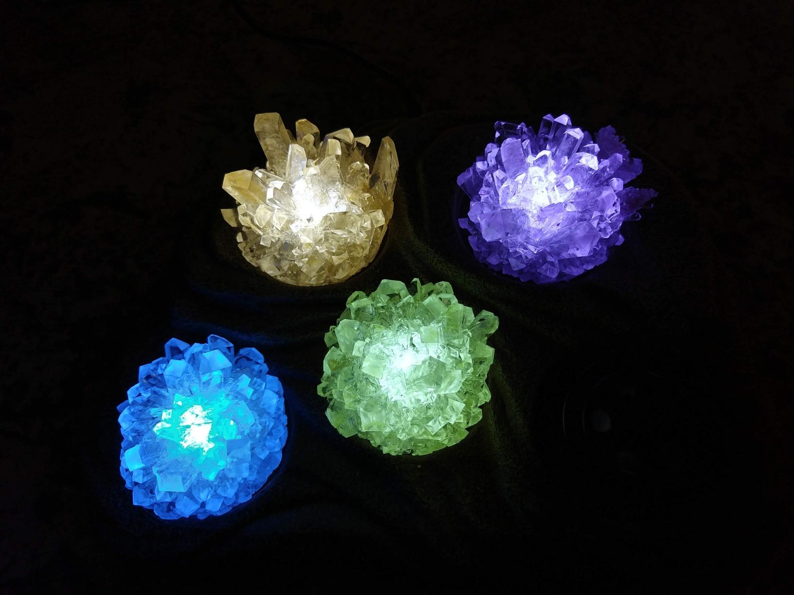 National Geographic Mega Crystal Growing Kit with 8 Crystals Ages 8-12 | Grow 8 Colorful Crystals, Light-Up Night Display, Crystal Making Experiment, Science Kit, STEM Learning, Birthday Gift customer photo 2