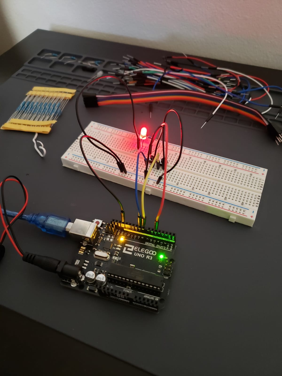 UNO R3 Project Super Starter Kit with PDF Tutorial for Beginners | Compatible with Arduino, 22+ Hands-on Projects, Upgraded Starter Kits with Power Supply, STEM, DIY Basic Circuit Building customer photo 1