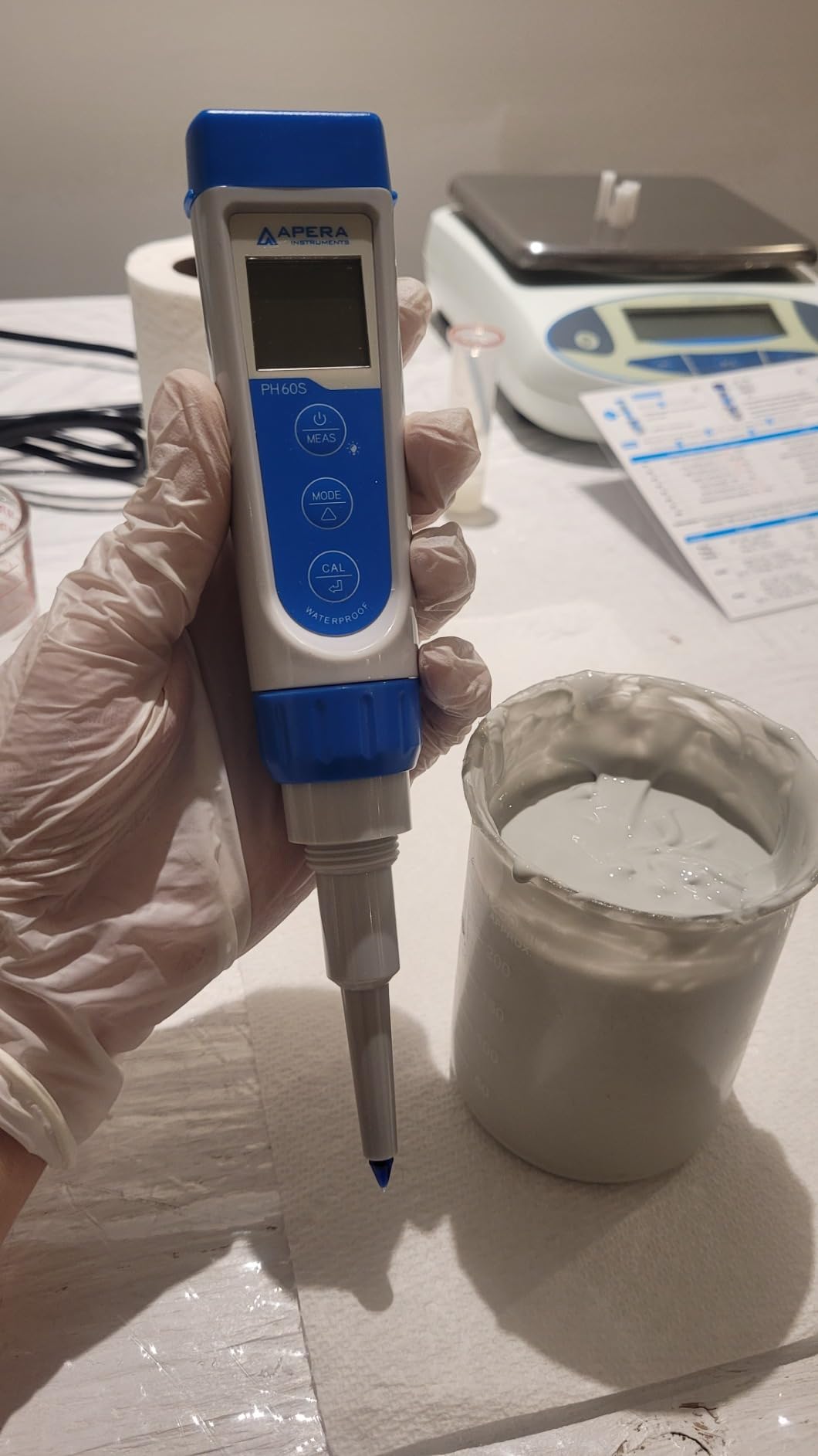 Apera Instruments Premium Series PH60S Food pH Meter Tester Kit with Food-Grade Swiss Spear pH Electrode, ±0.01 pH Accuracy, -2.00-16.00 pH Range (AI313) customer photo 1