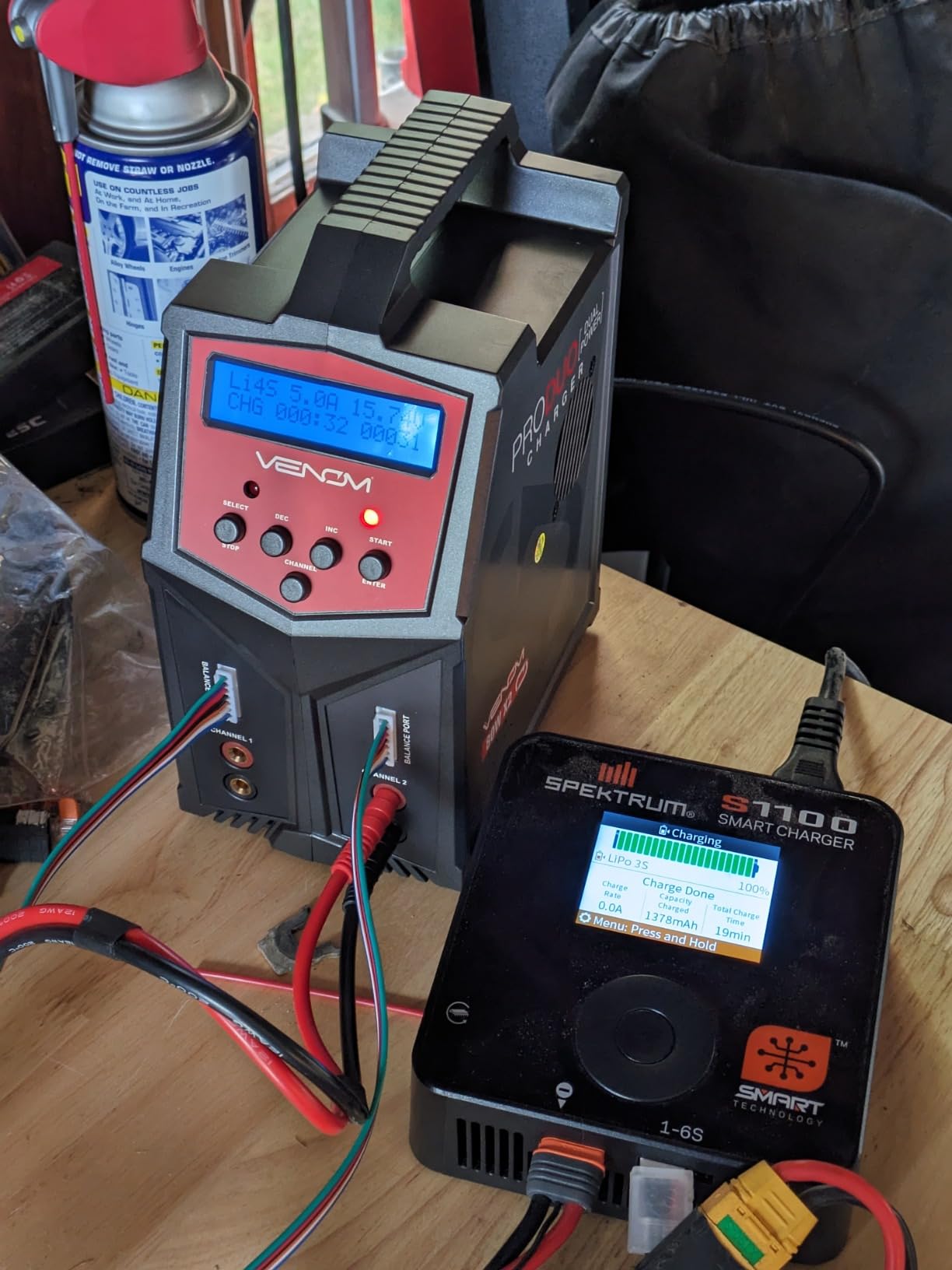 Venom Power Pro Duo LiPo Battery Charger - LCD Screen, Charging Leads - Balance Charger & Discharger for LiPo, LiHV, Li-Ion, Life, NiMH, NiCD, Pb Batteries - Power Supply for 1S- 6S, Drone & RC Cars customer photo 1