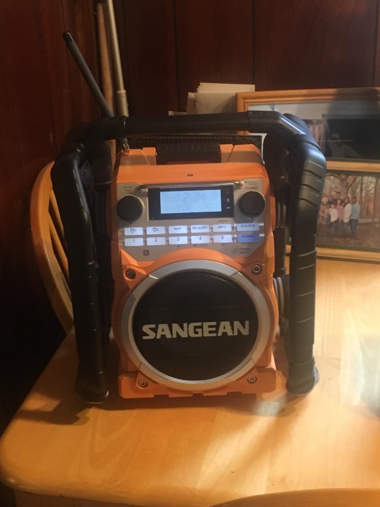 Sangean U4 Weather Alert Radio with Bluetooth, AM/FM, Aux-in Ultra Rugged Rechargeable Digital Tuning Radio, Yellow customer photo 1